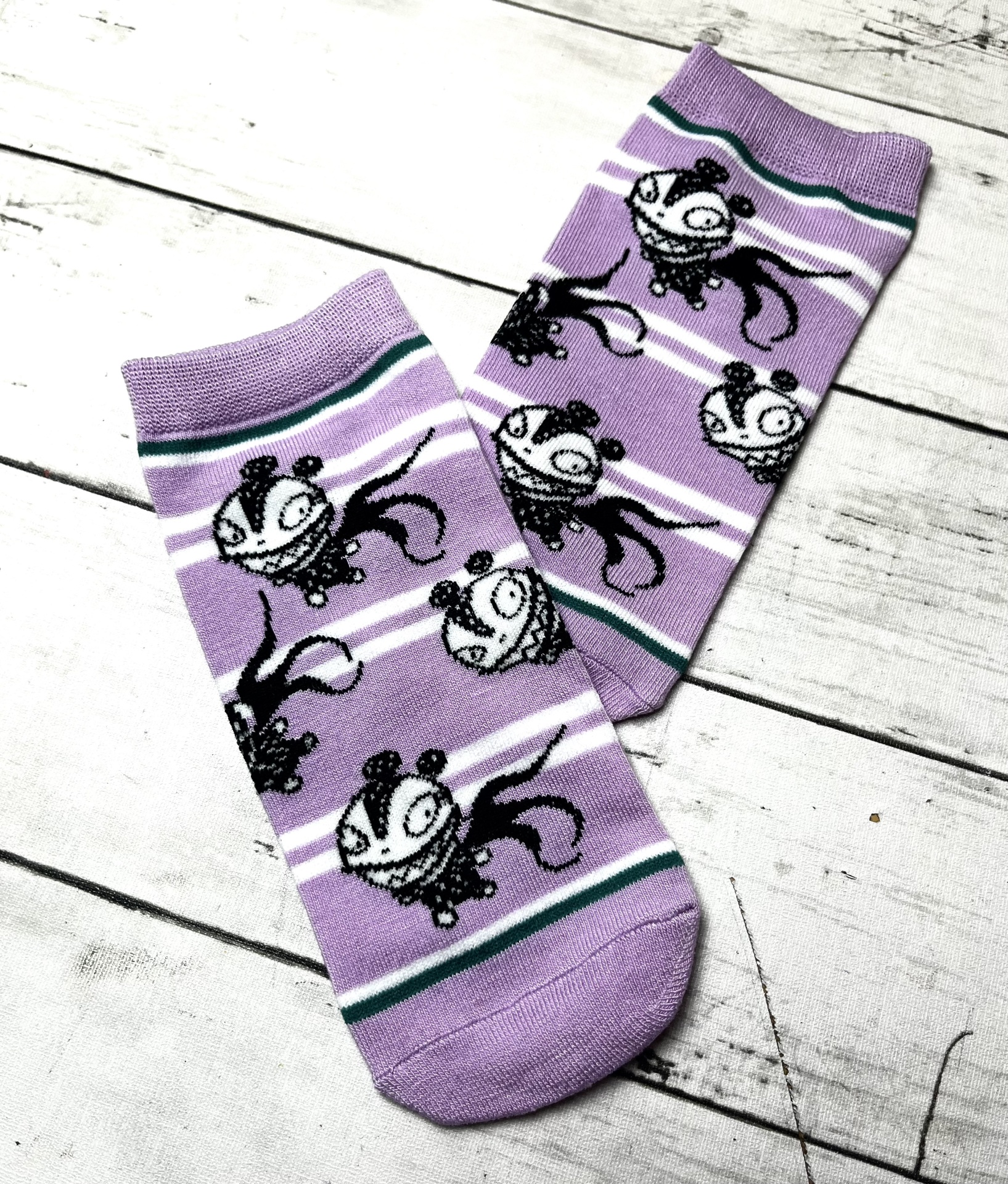 Meias Pézinho Mickey House lilás