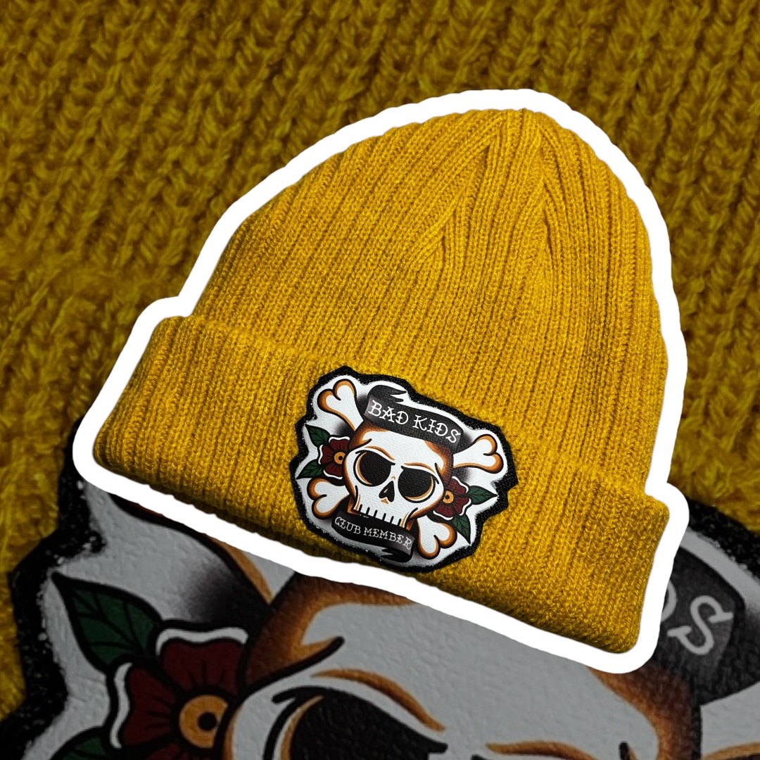Gorro de Malha Amarelo Bad Kids Club - Por Encomenda