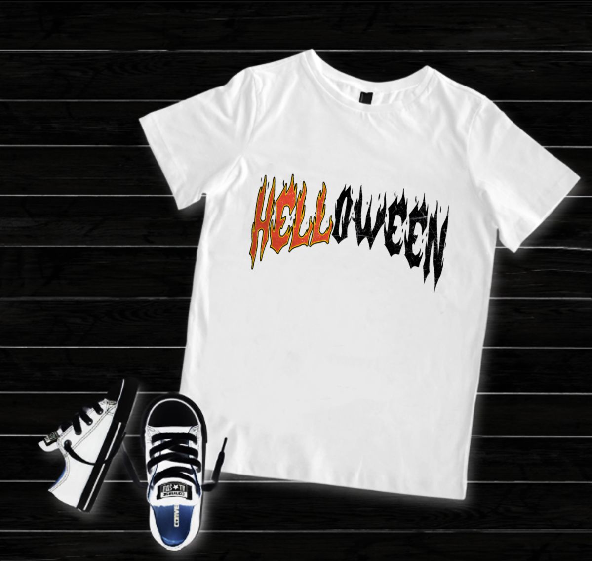 T-shirt Helloween Branca - Adulto