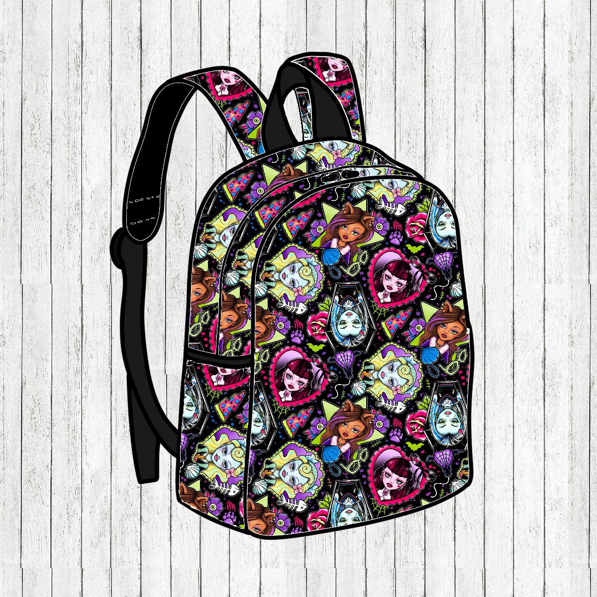 Mini-Mochila Monster Dolls - Por Encomenda