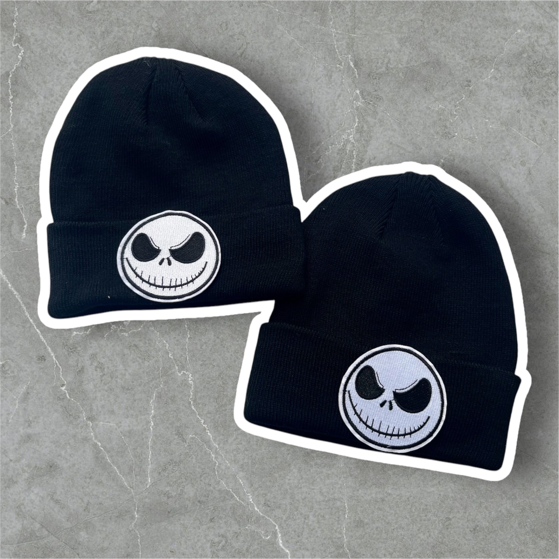 Gorro de Malha Jack Skellington - Por Encomenda