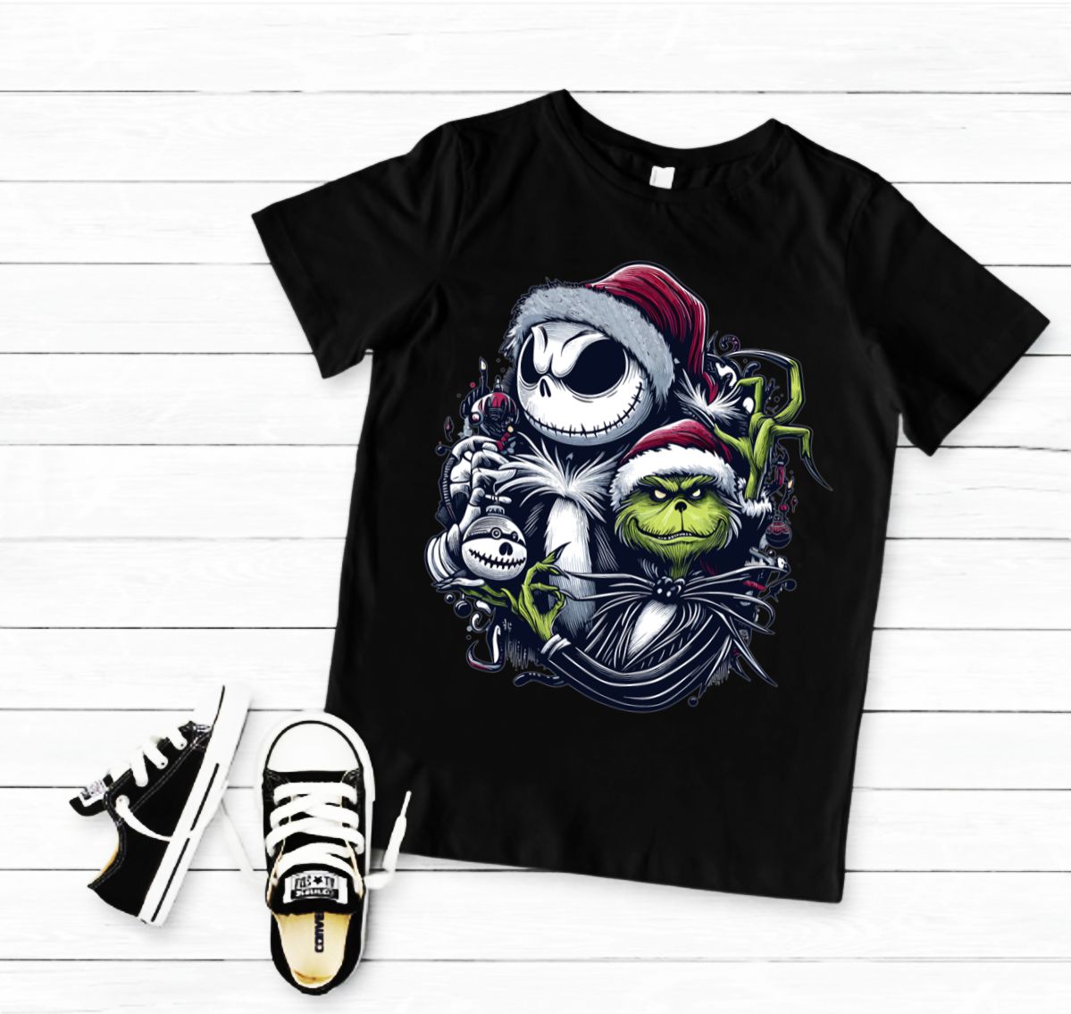 T-shirt/Longsleeve Jack & Grinch - Criança