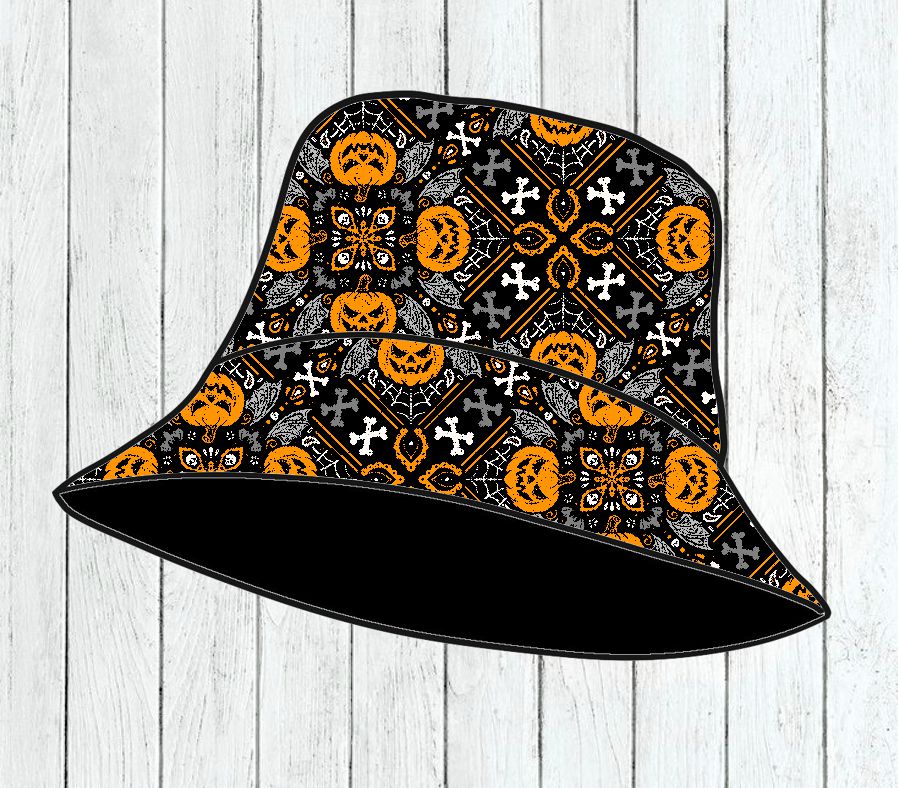 Chapéu de Sol Criança Halloween Bandana - Por Encomenda