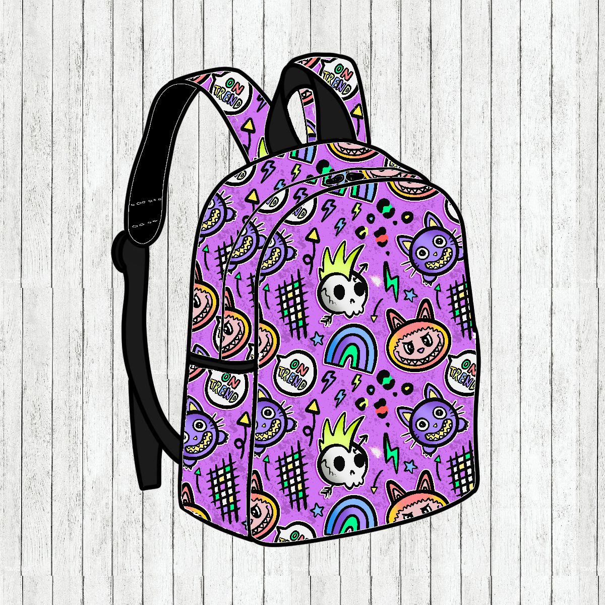 Mini-Mochila Girly Punk - Por Encomenda