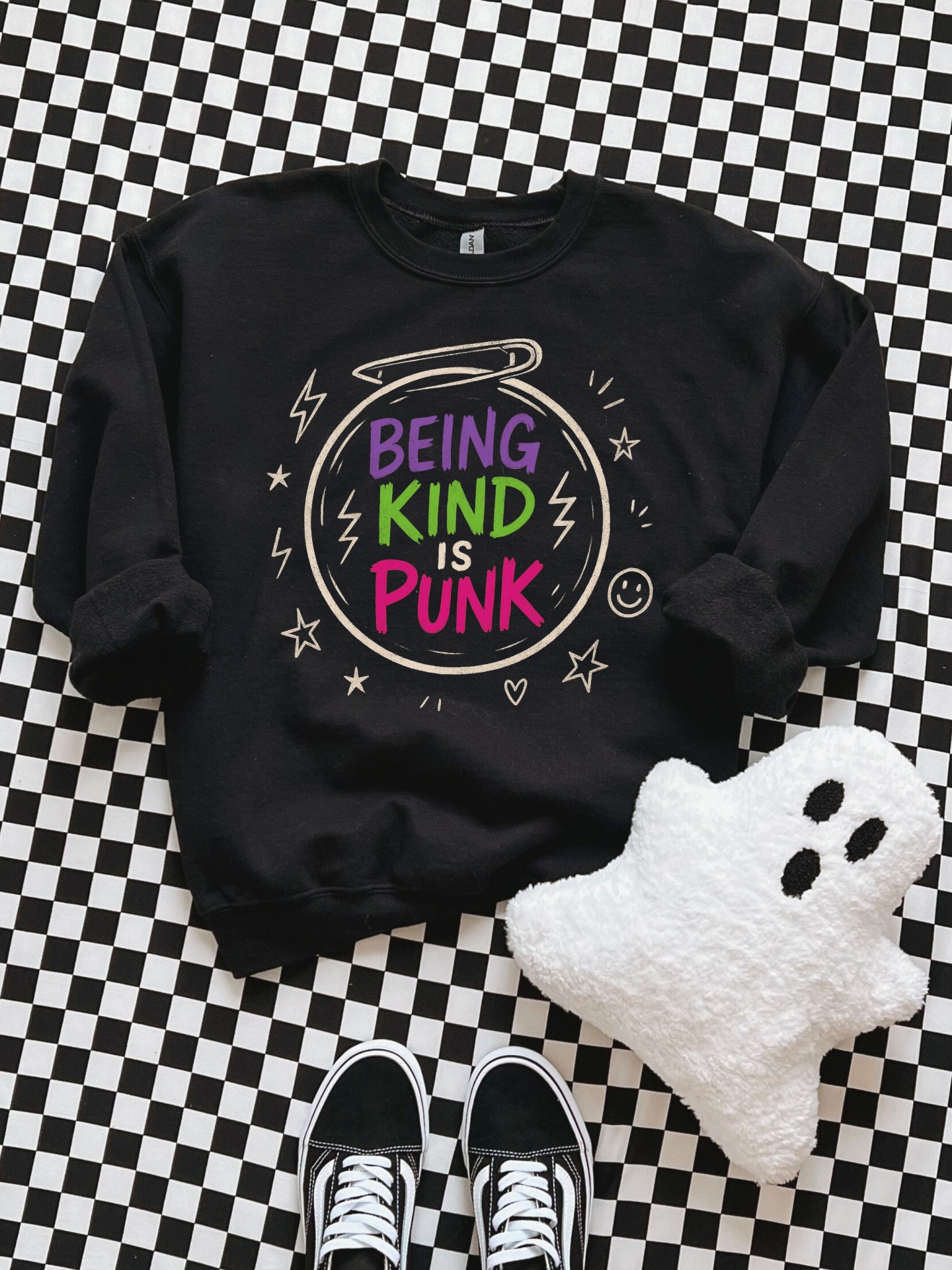 Sweat-Shirt Being Kind is Punk - Adulto