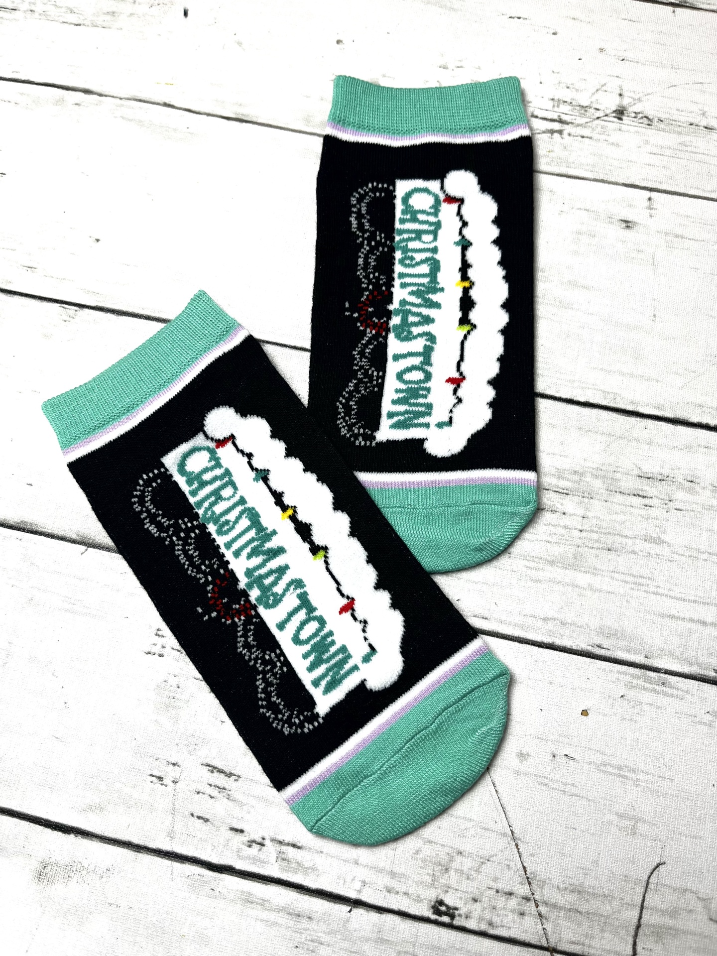 Meias Pézinho Christmas Town