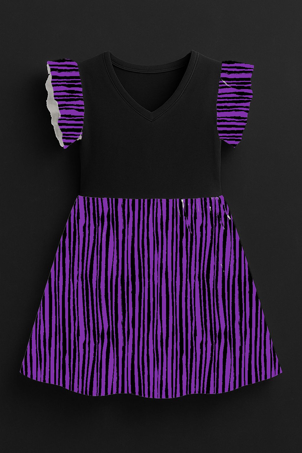 Smock Dress - Nevermore Stripes