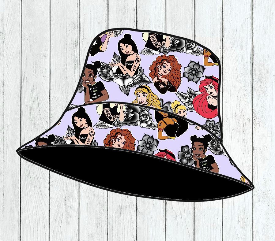 Chapéu de Sol Criança Tattooed Princesses - Por Encomenda