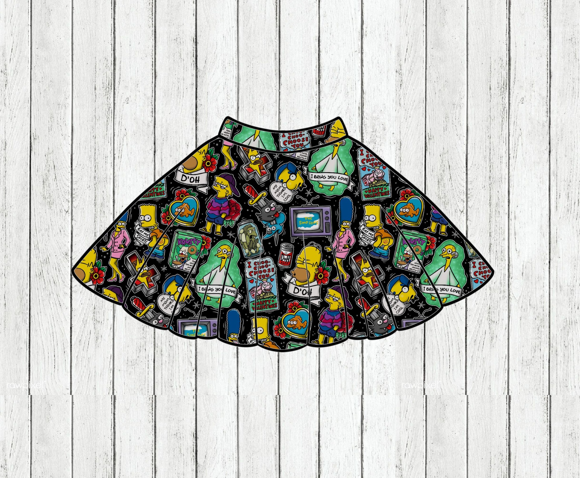 Saia Rodada Simpsons Tatz - Por Encomenda