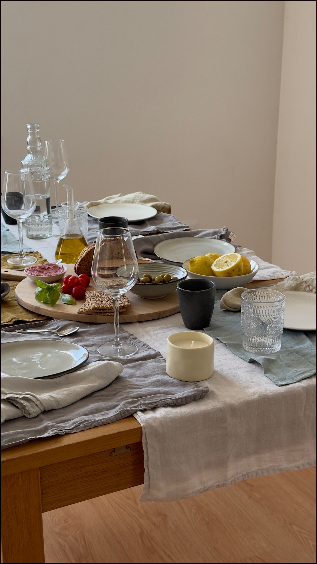 Individuais 100% Linho Dark Grey (Pack de 2)