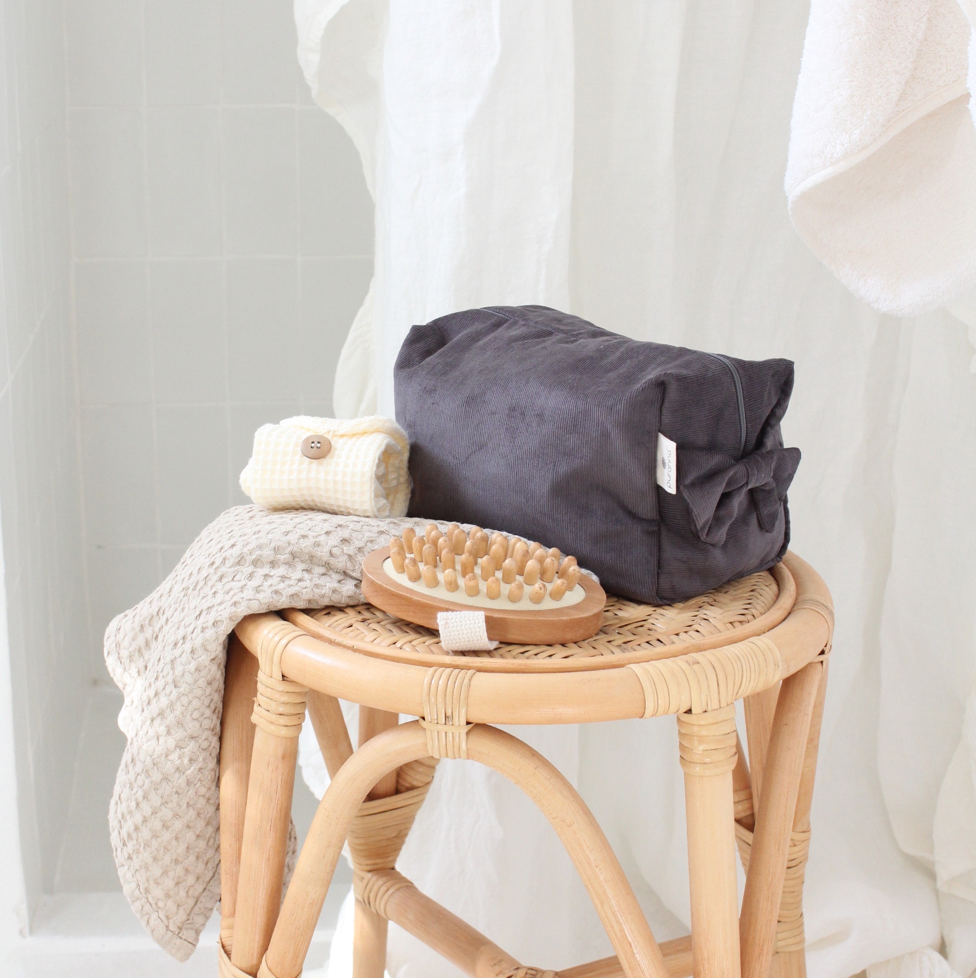 Necessaire Bombazine Cinzento