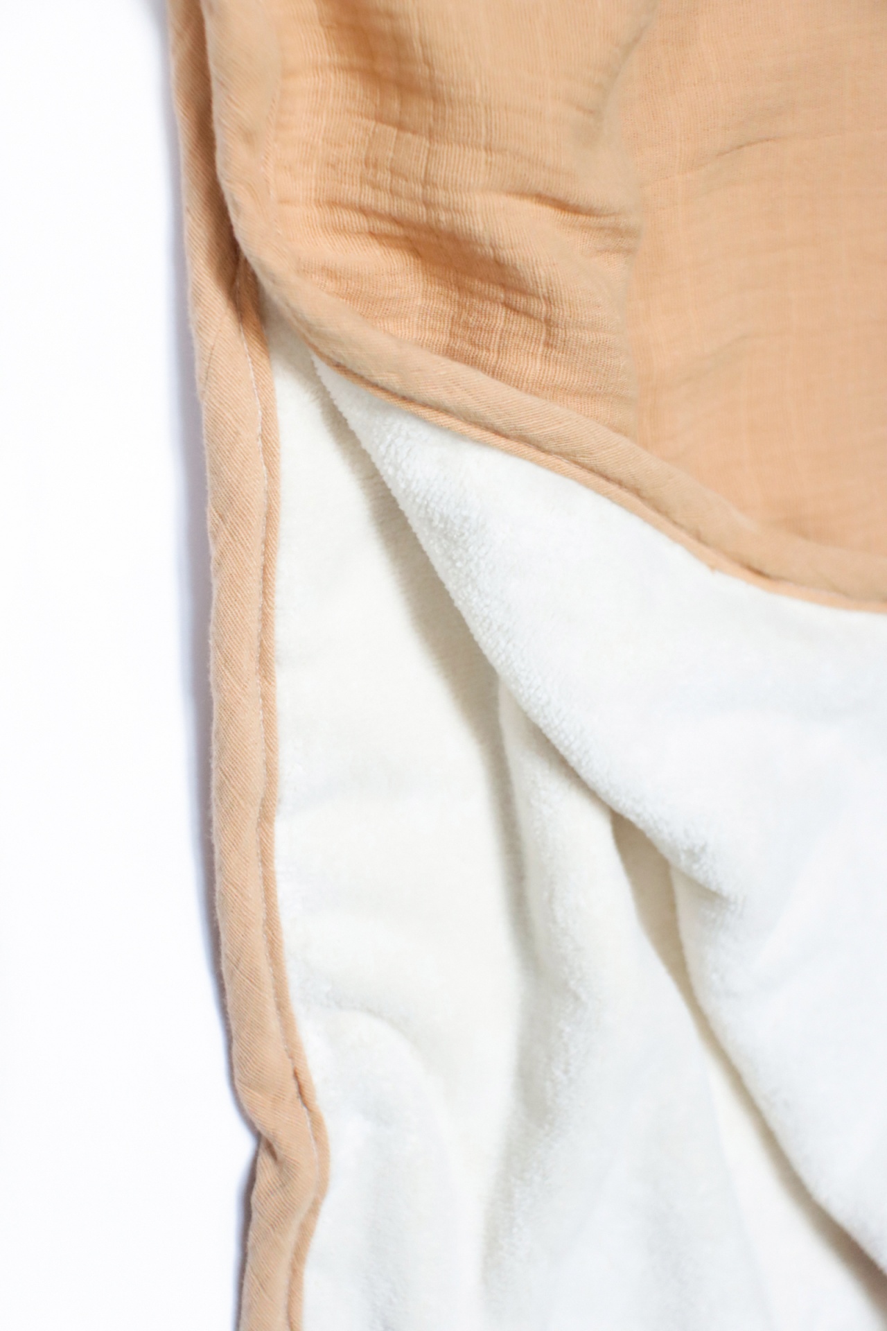 Poncho de Banho com Capuz Caramelo