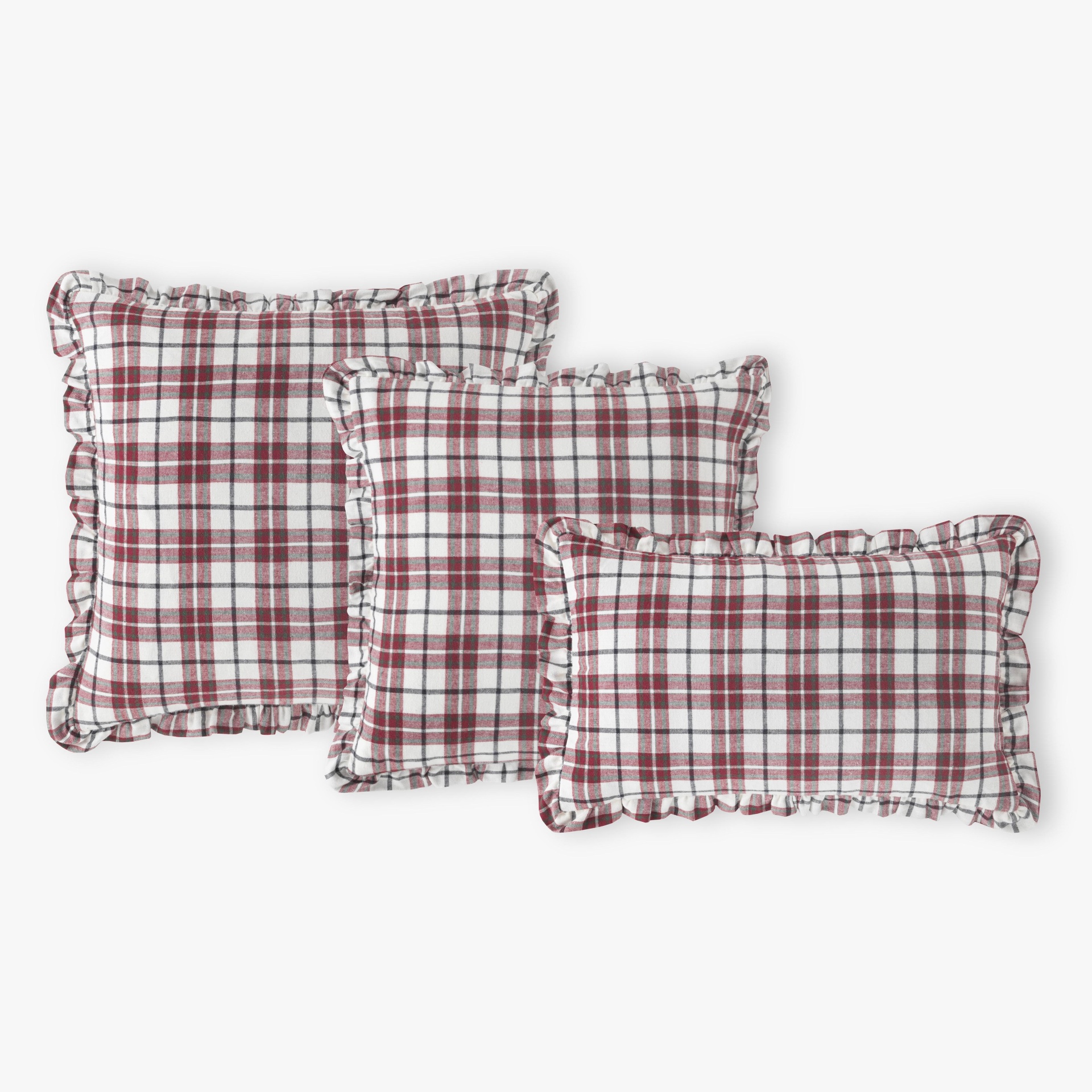 Capa de Almofada Flanela Tartan