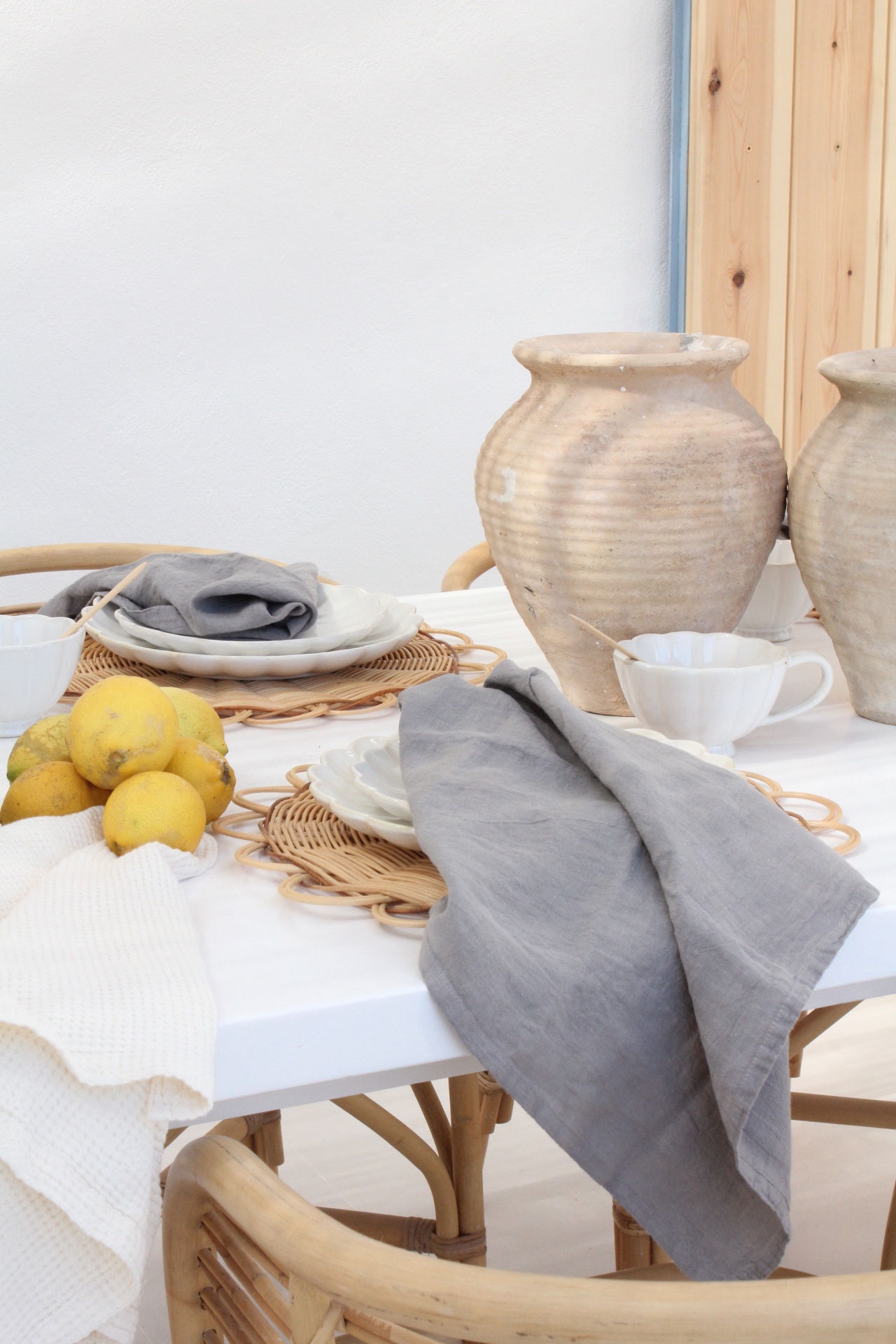 Individuais 100% Linho Dark Grey (Pack de 2)