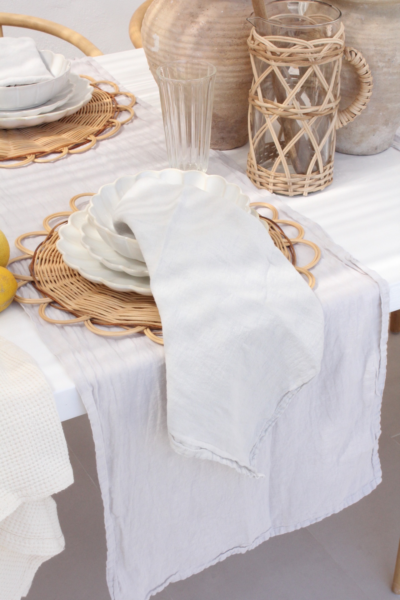 Guardanapos 100% Linho Light Grey (Pack de 2)