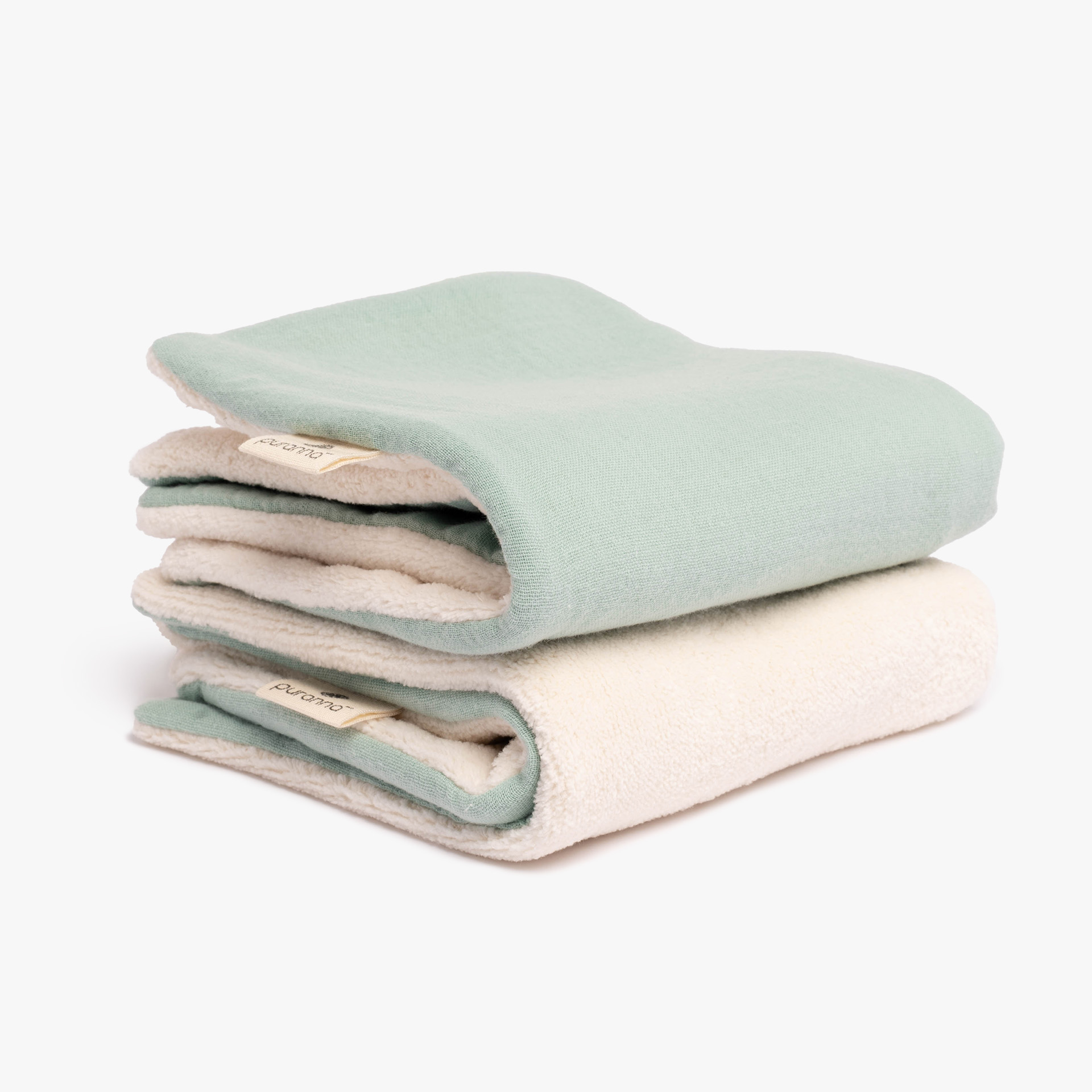 Toalha de Bidé Verde - pack de 2