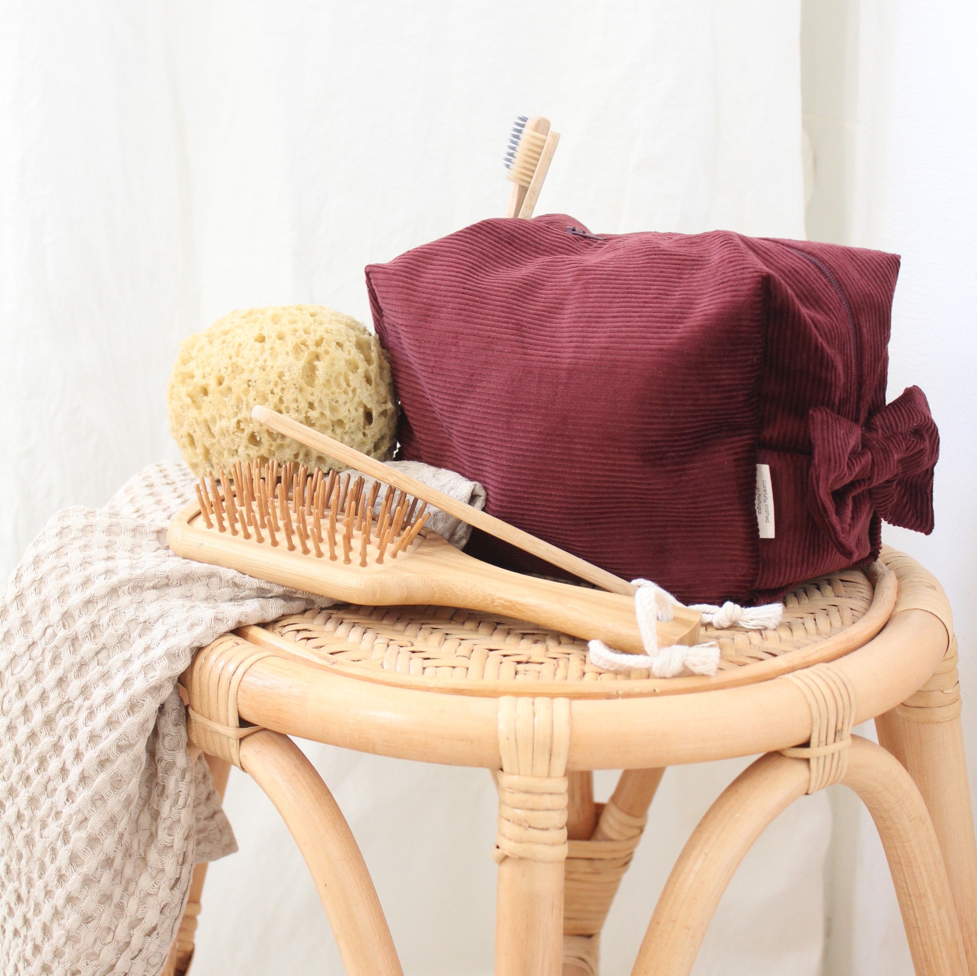 Necessaire Bombazine Burgundy