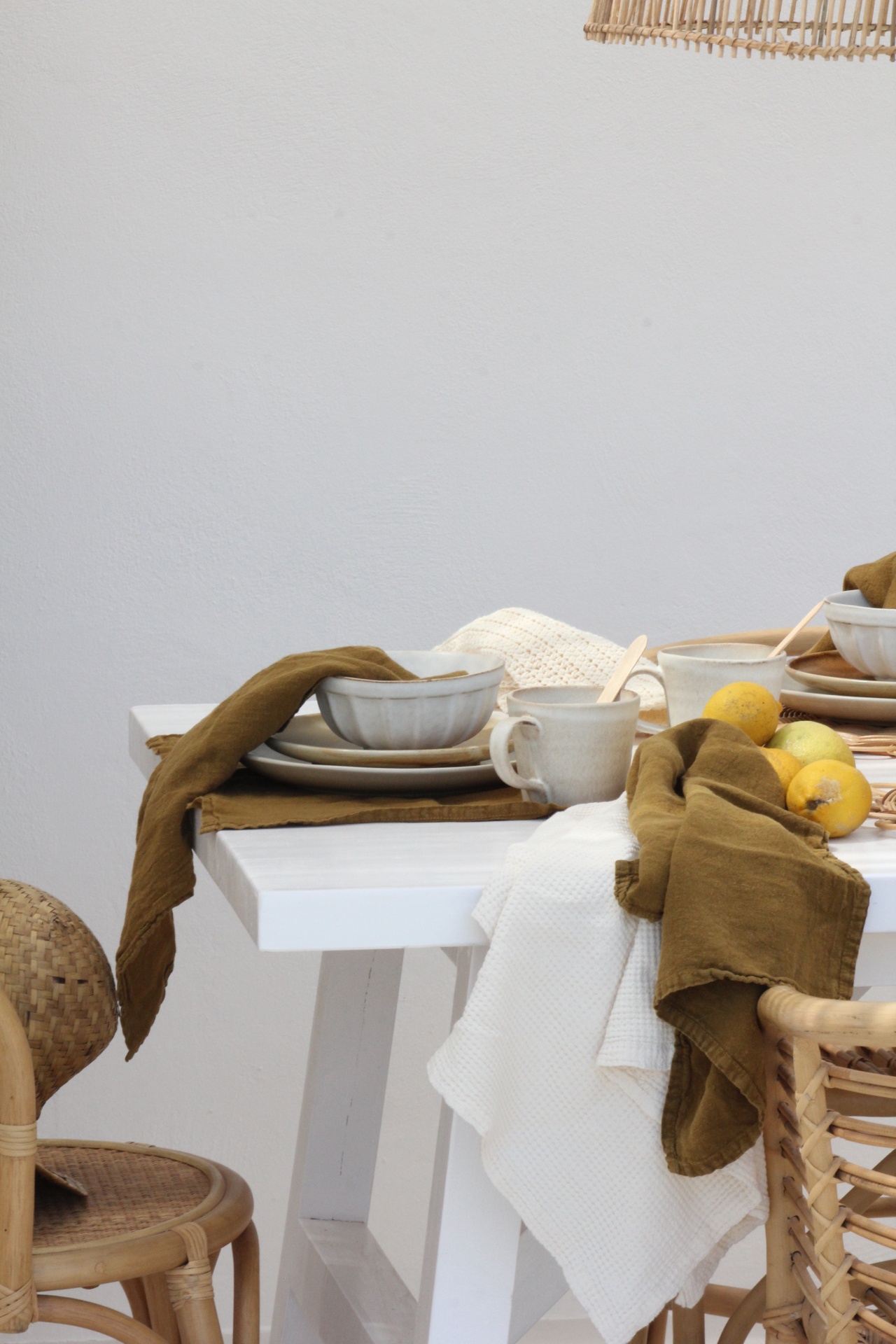 Individuais 100% Linho Ocre (Pack de 2)