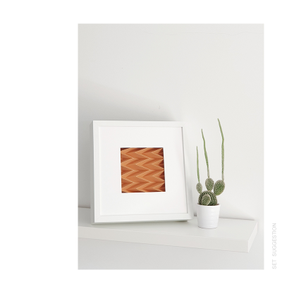 ZIGZAG Mini Wall Art | Arte em Papel | Laranja