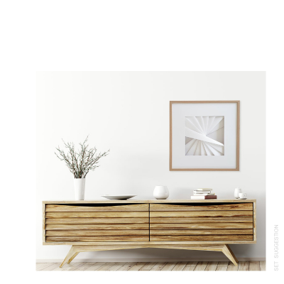 ESCADA Wall Art |Arte em Papel |Branco