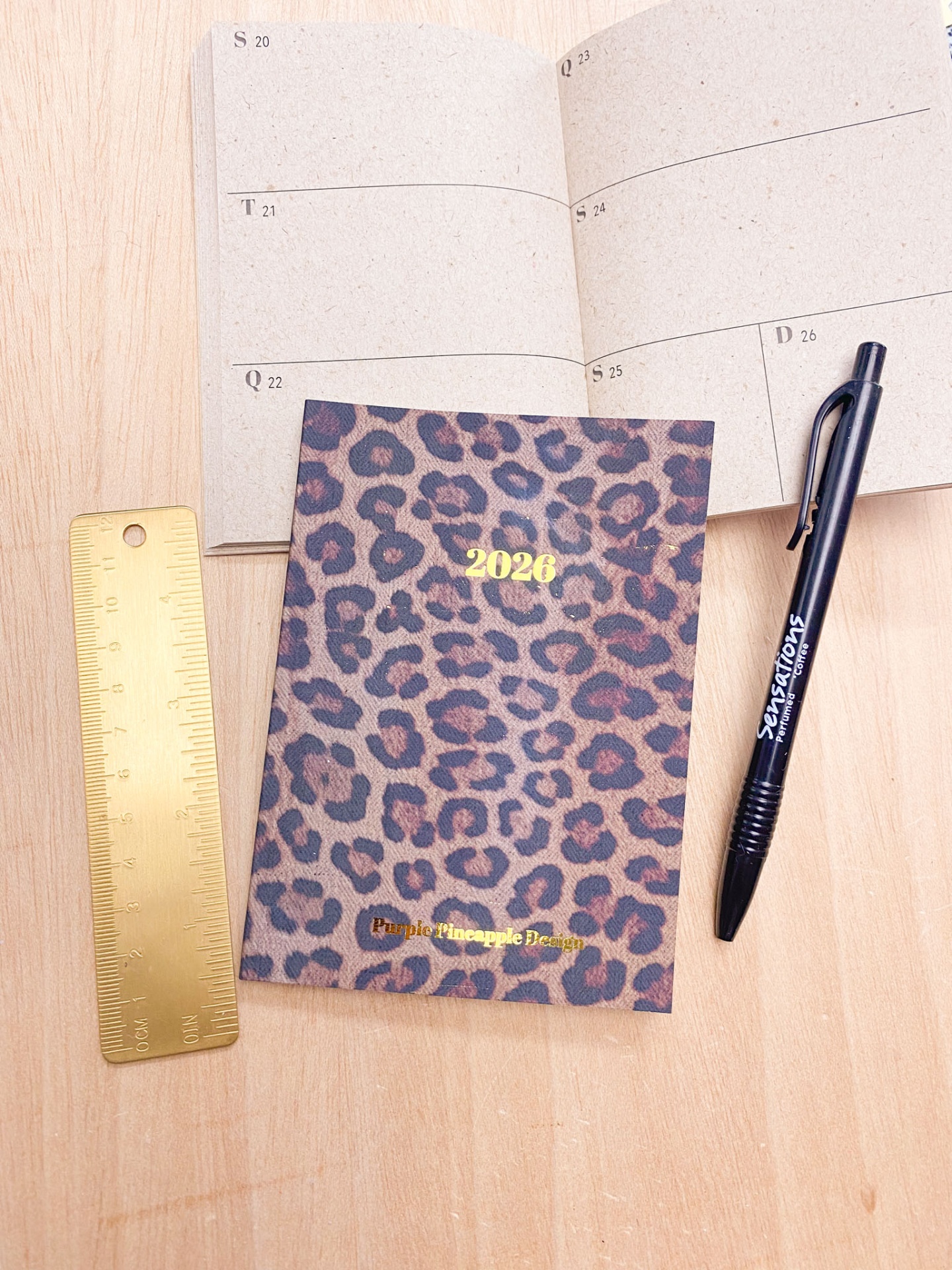 Agenda de Bolso ✨ Leopardo 🐆 2026
