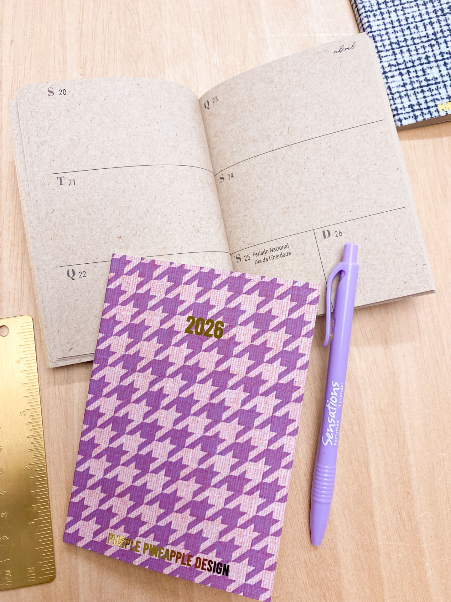 Agenda de Bolso 💜 Pied de Poule 💕 2026