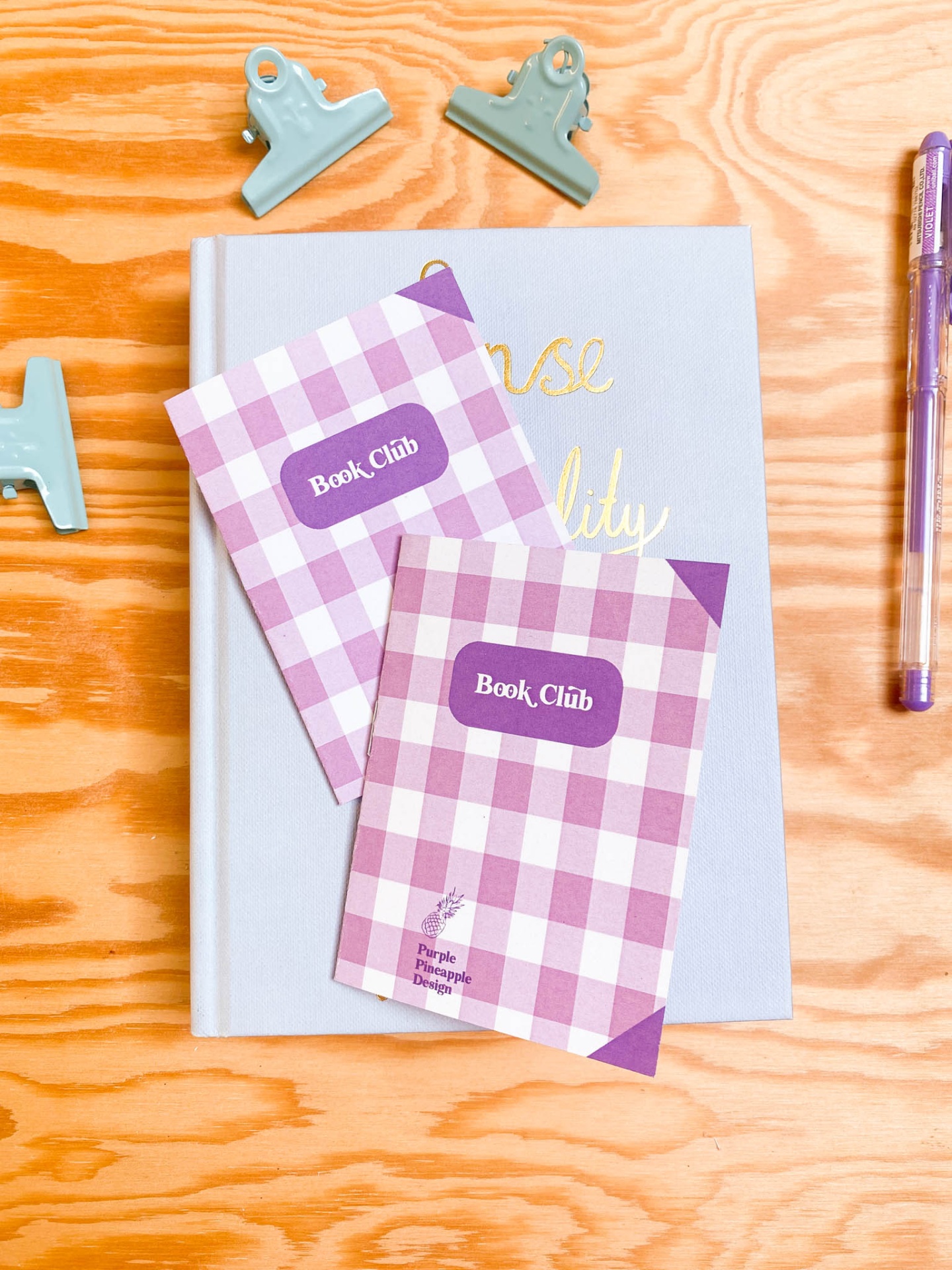 Marca páginas metálicos rose gold