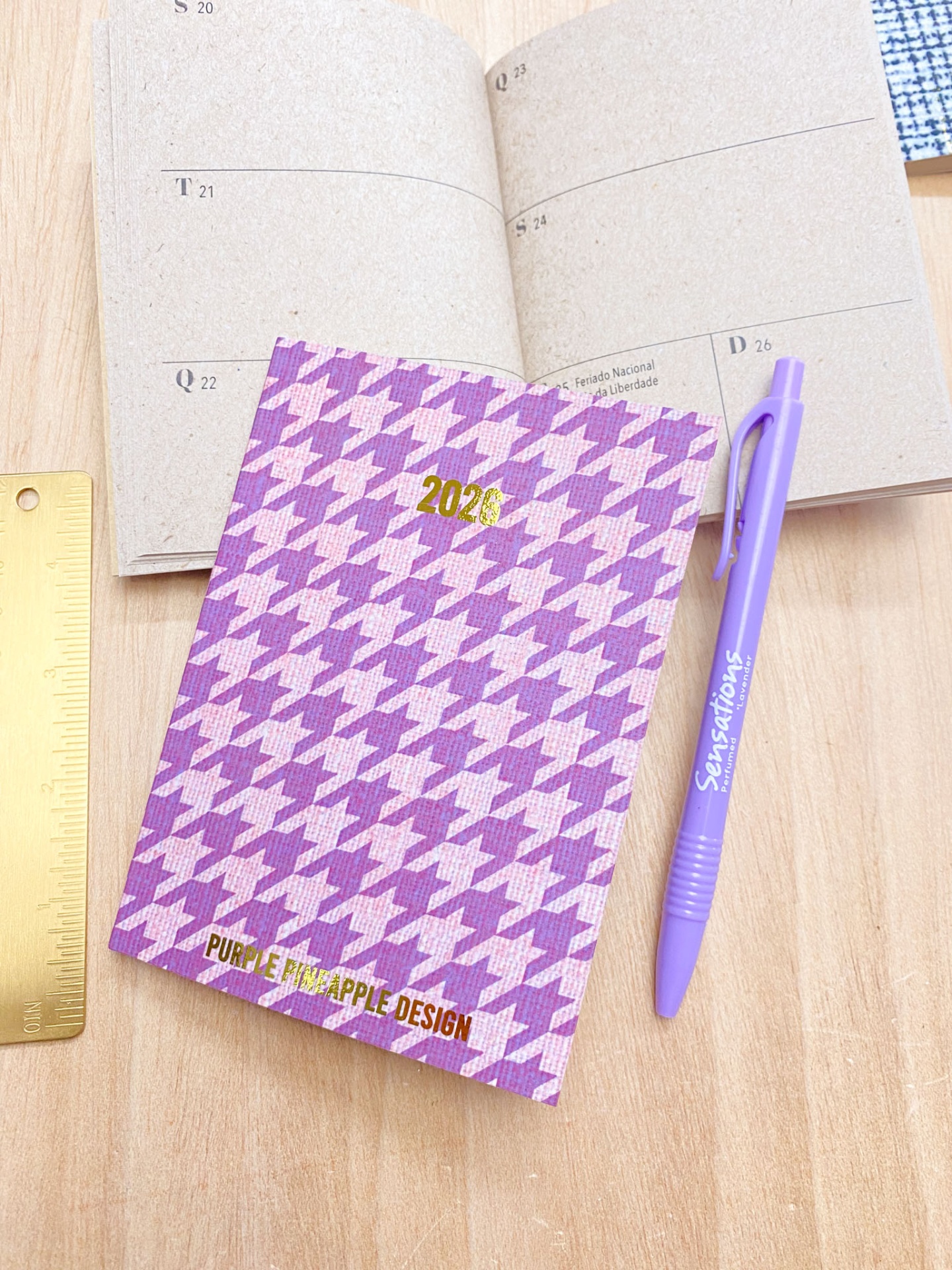 Agenda de Bolso 💜 Pied de Poule 💕 2026