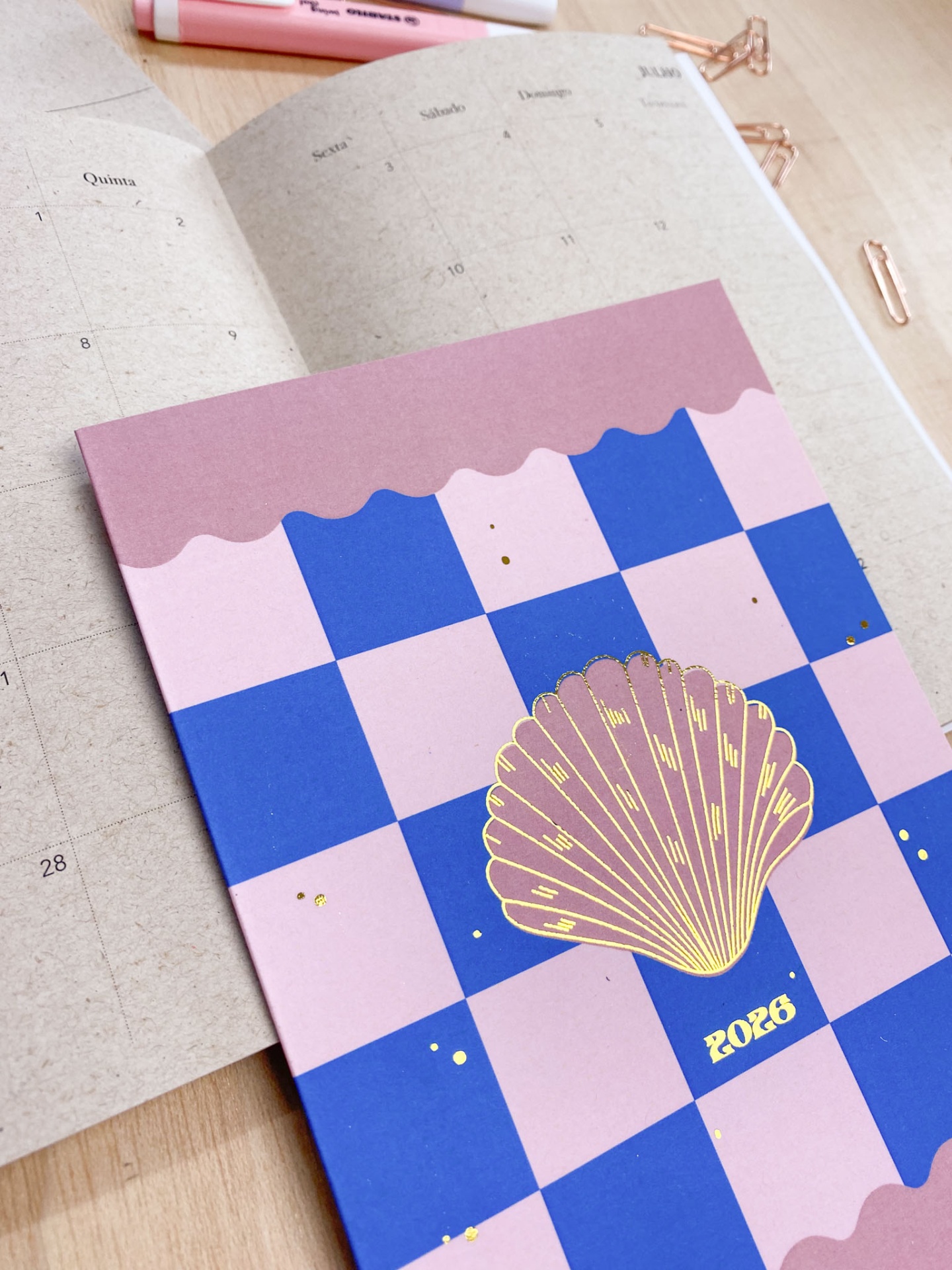 Agenda Mensal 2026 🐚 Concha