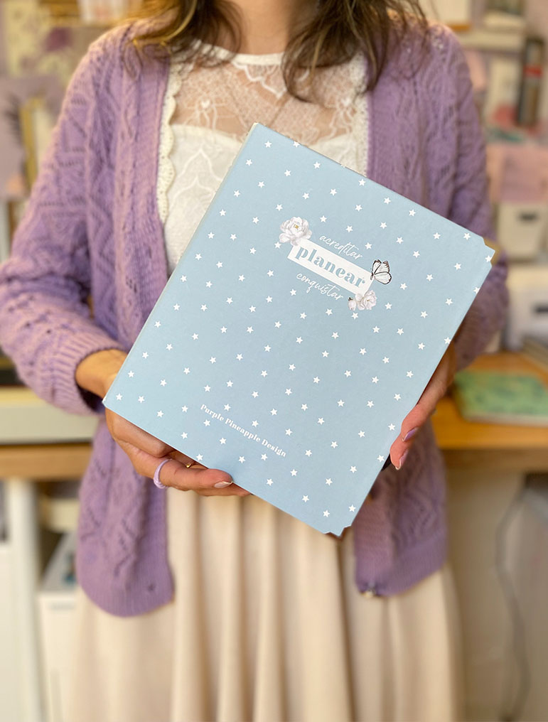 Dossier A5 Azul ✪ Acreditar, Planear, Conquistar ✪