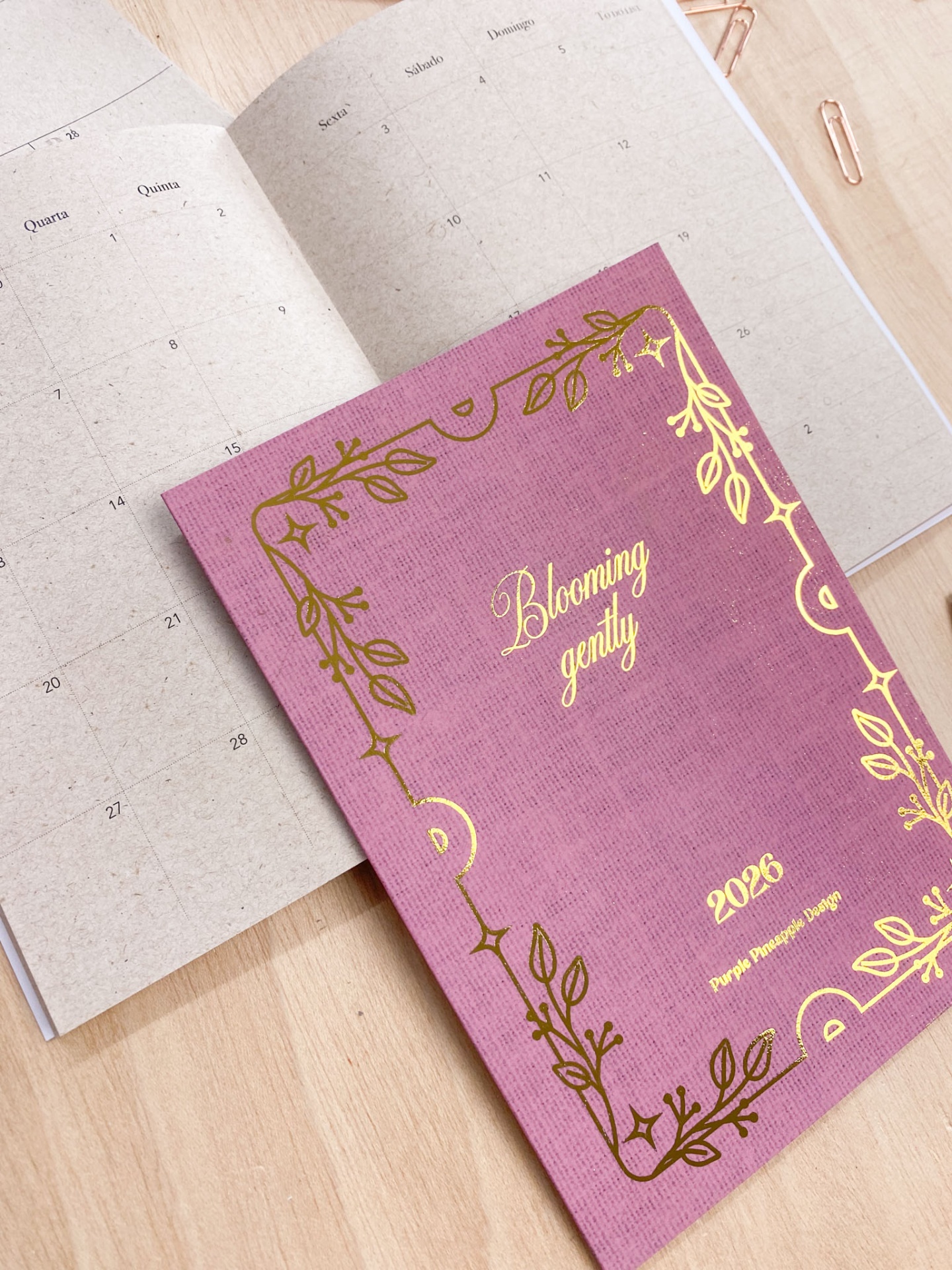 Agenda Mensal 2026 🌸 Blooming