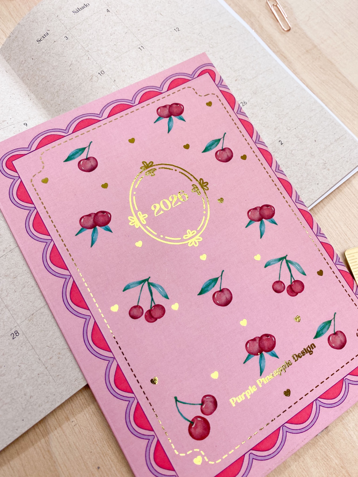 Agenda Mensal 2026 🍒 Cerejas