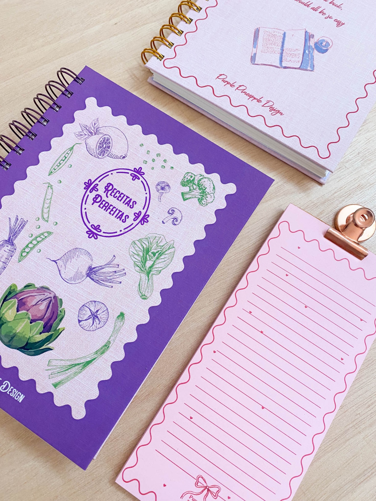 Lista de compras Rosa com iman rose gold 🎀