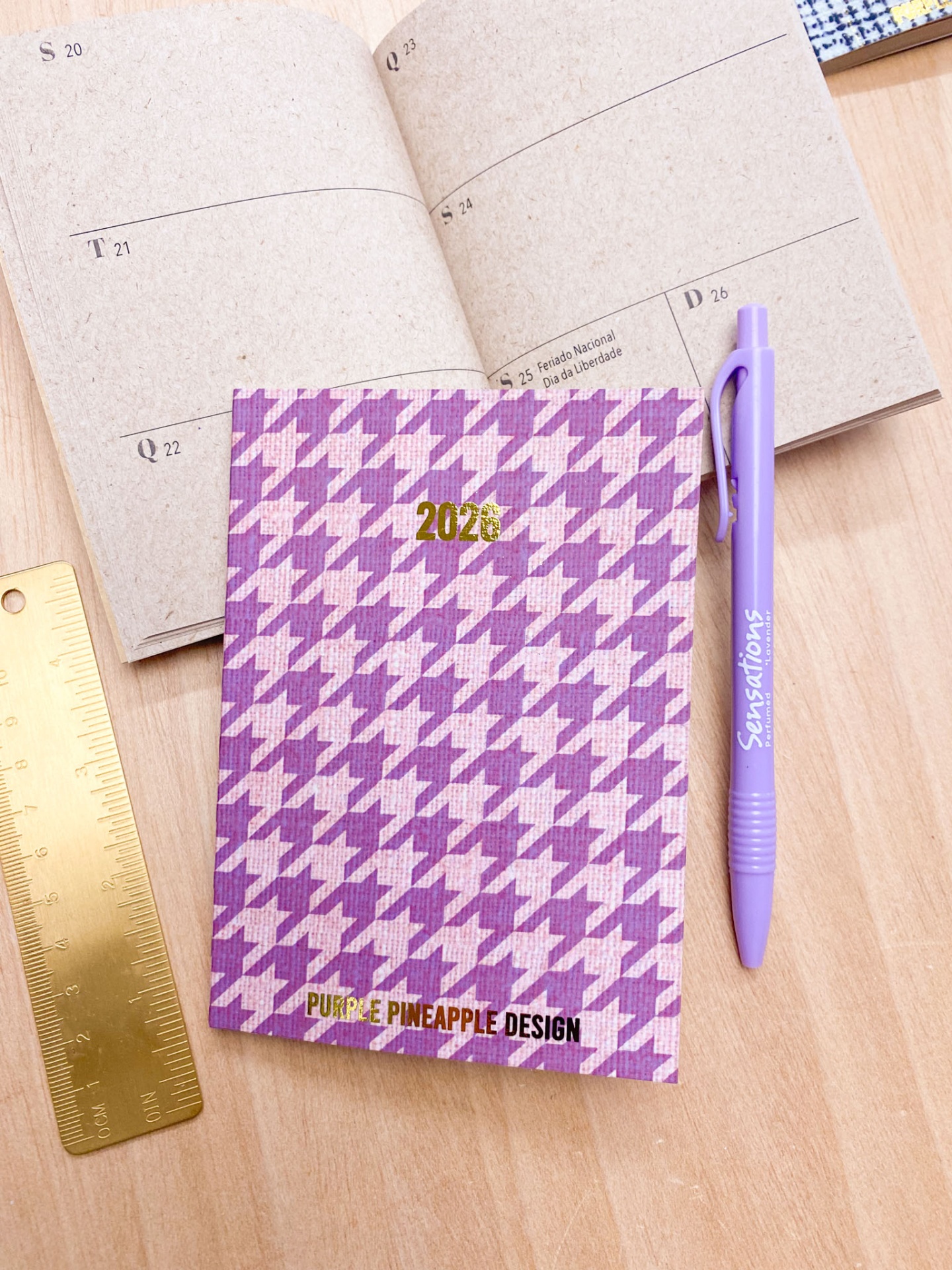 Agenda de Bolso 💜 Pied de Poule 💕 2026