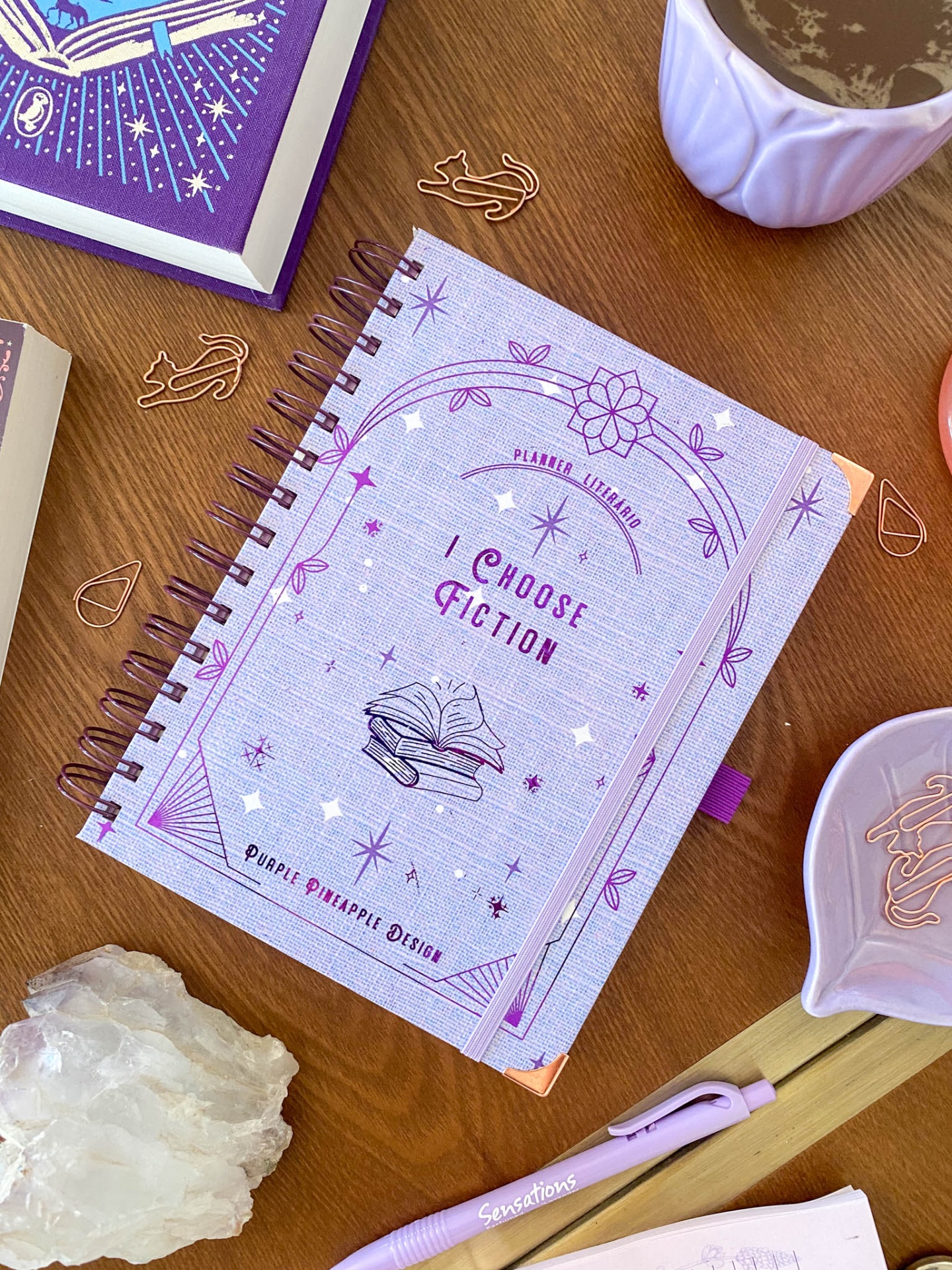 💜 Lilac Dream 💜  I choose Fiction ✧ Planner Literário✧