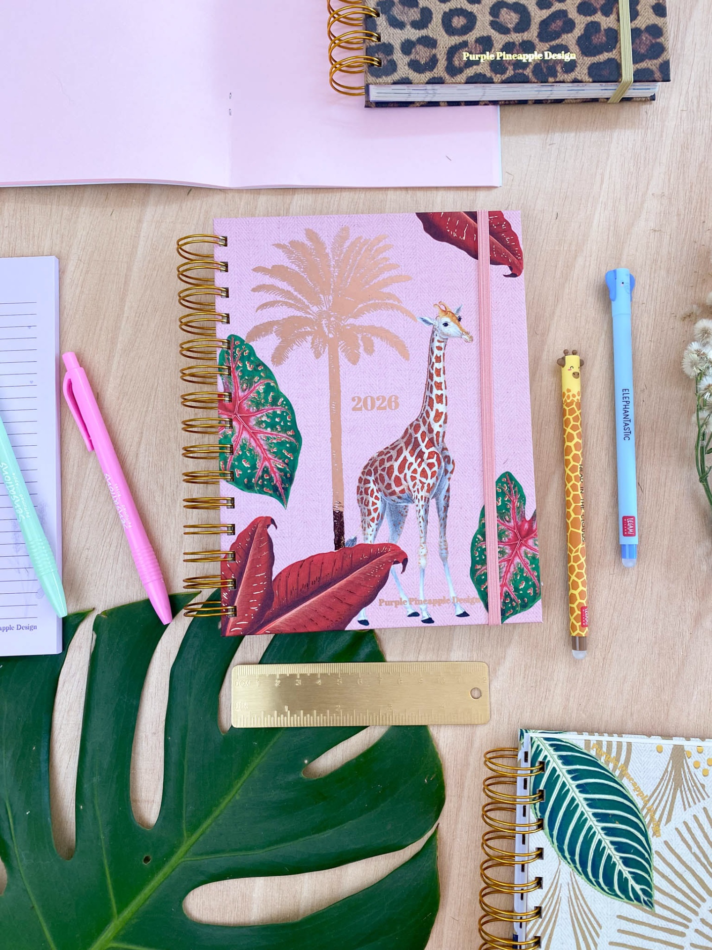 Agenda de Professor 2025/2026 🩷 Girafa 🦒 A4 e A5