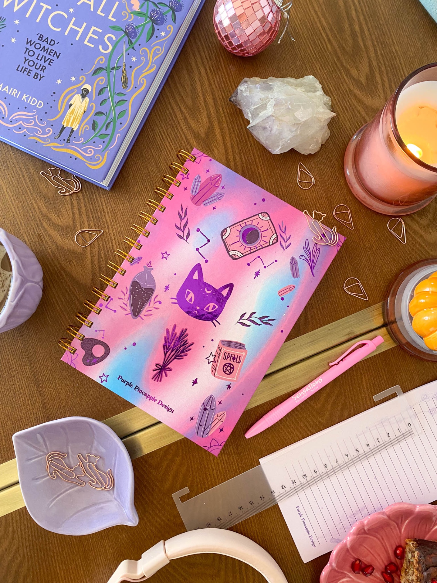 Cat Spell 💜🐈‍⬛  Bullet journal