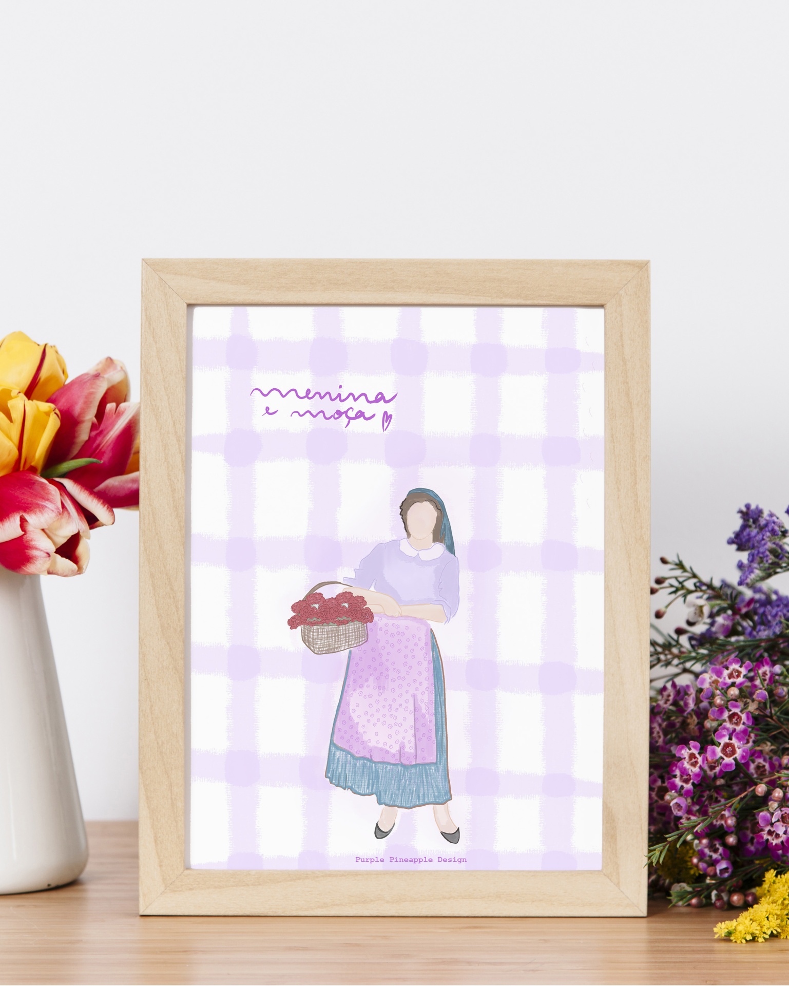 Menina e Moça 💕 Print decorativo