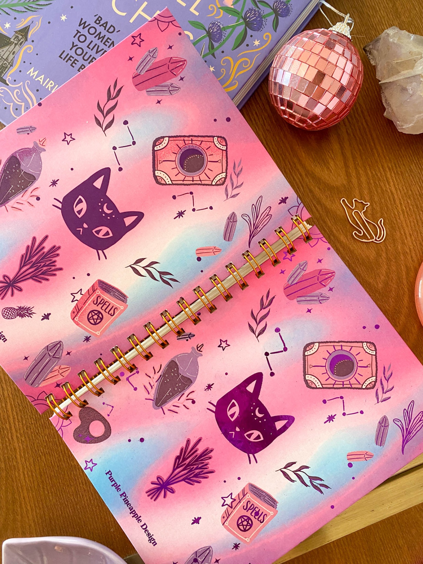 Cat Spell 💜🐈‍⬛  Bullet journal