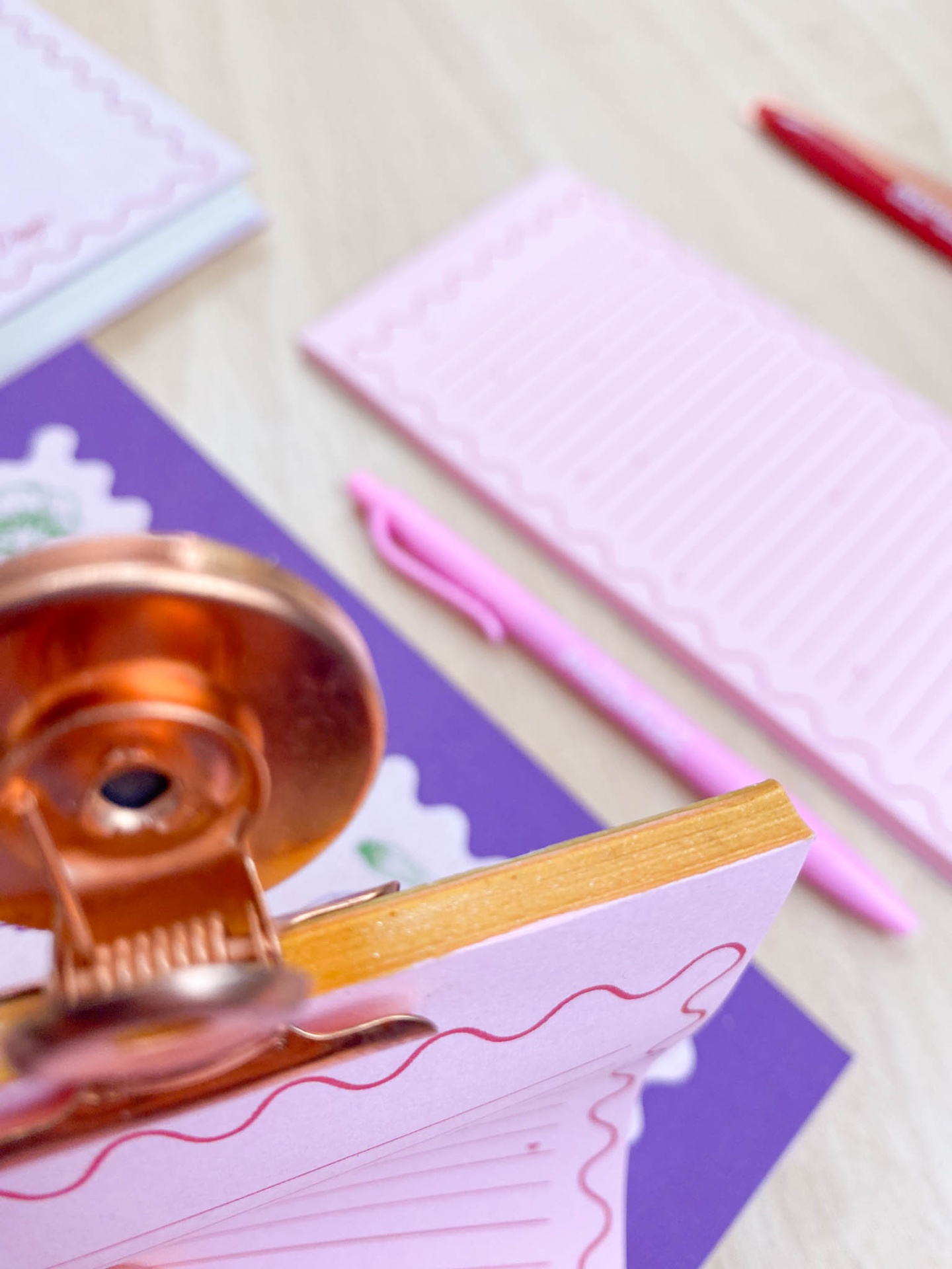 Lista de compras Rosa com iman rose gold 🎀