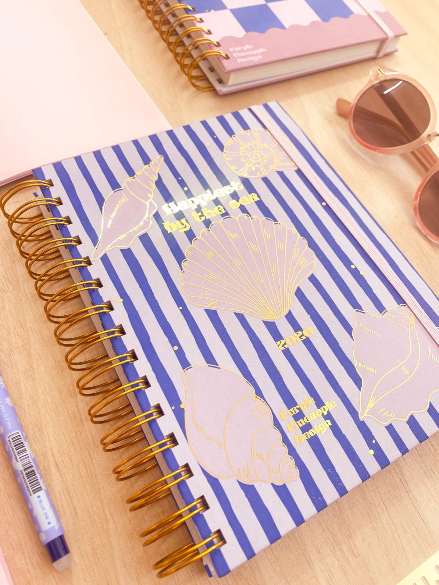 Agenda Diária 2026 💙 Riscas Mar 🐚 A4 e A5