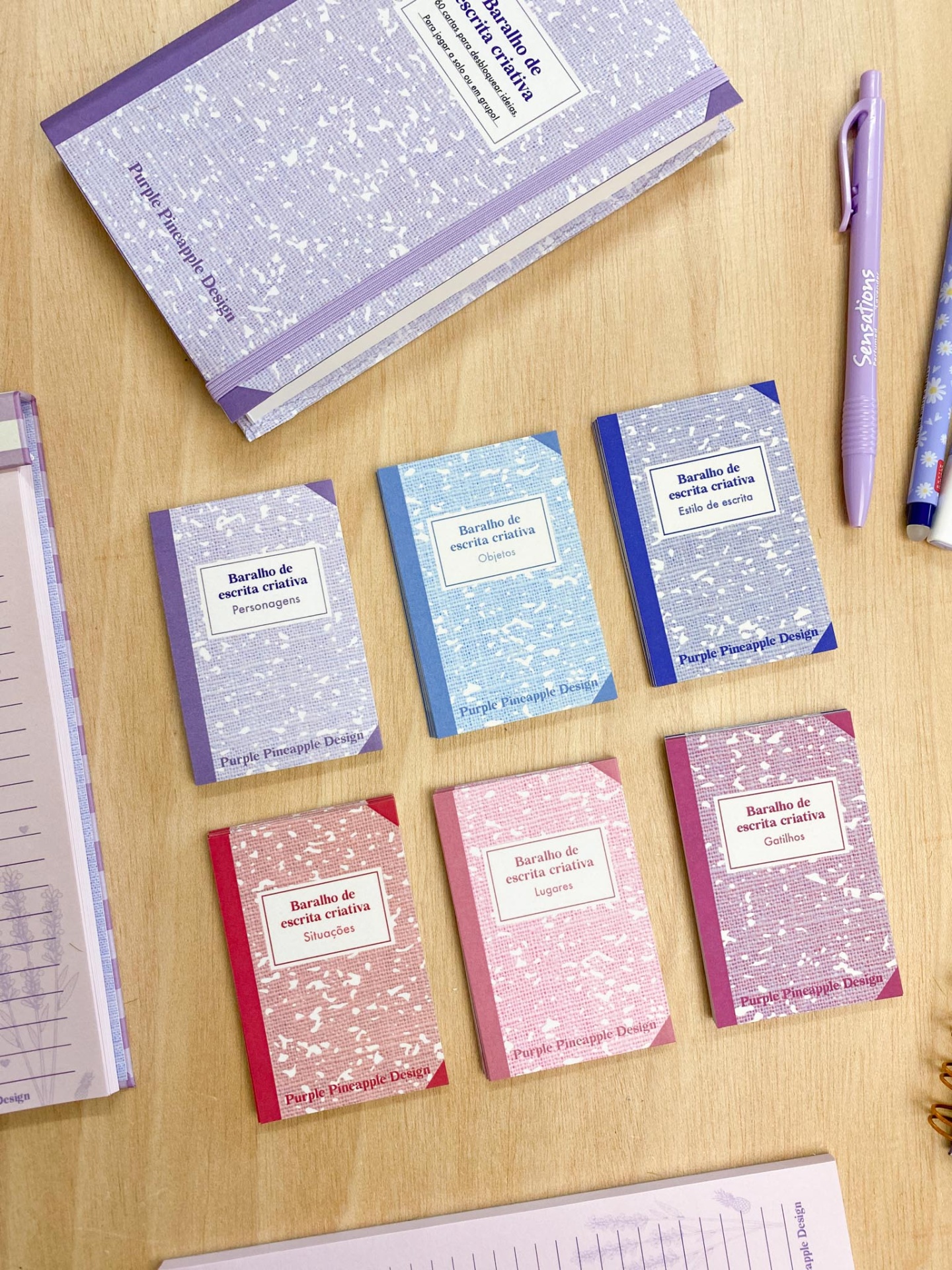 Baralho de escrita criativa - 60 cartas para desbloquear ideias
