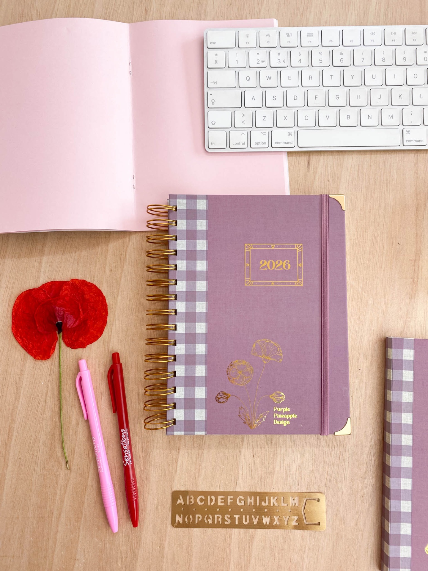 Agenda Diária 2026 💜 Vichy Malva 💜 A4 e A5