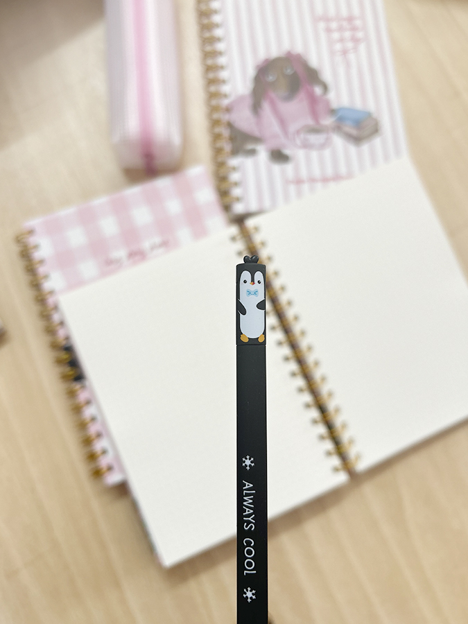 Pinguim 🐧  Caneta apagável