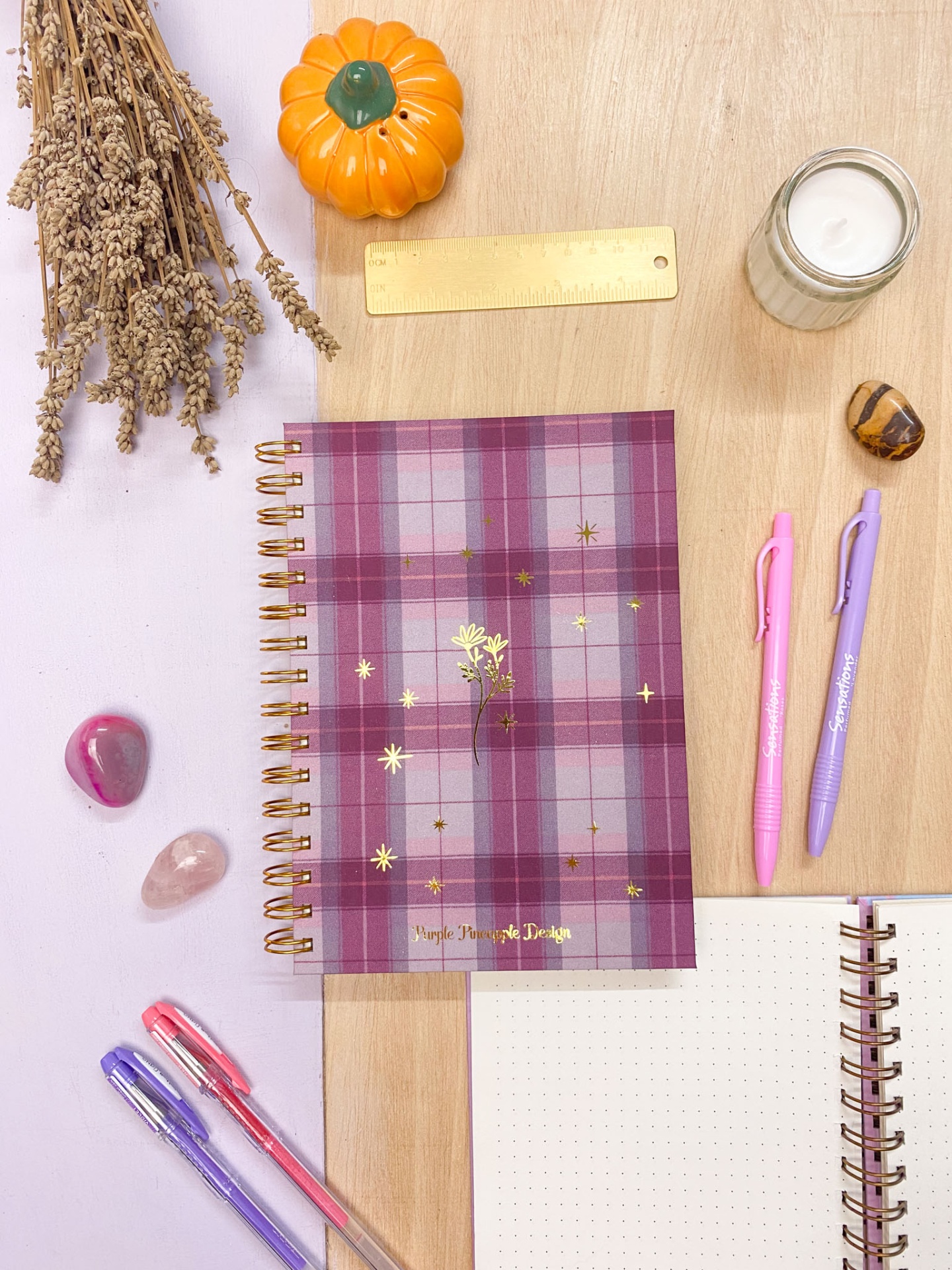 Tartan de Outono 💜📖  Bullet journal