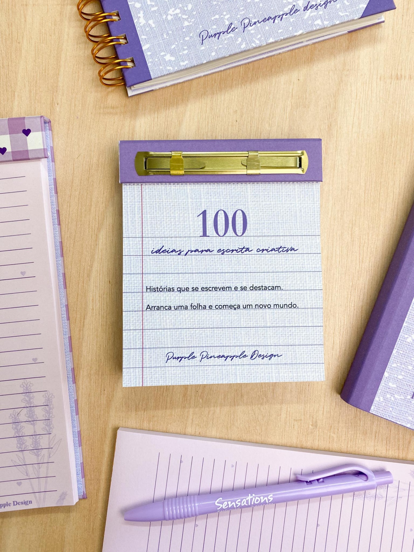 Bloco 100 Ideias – Folhas Destacáveis de Escrita Criativa