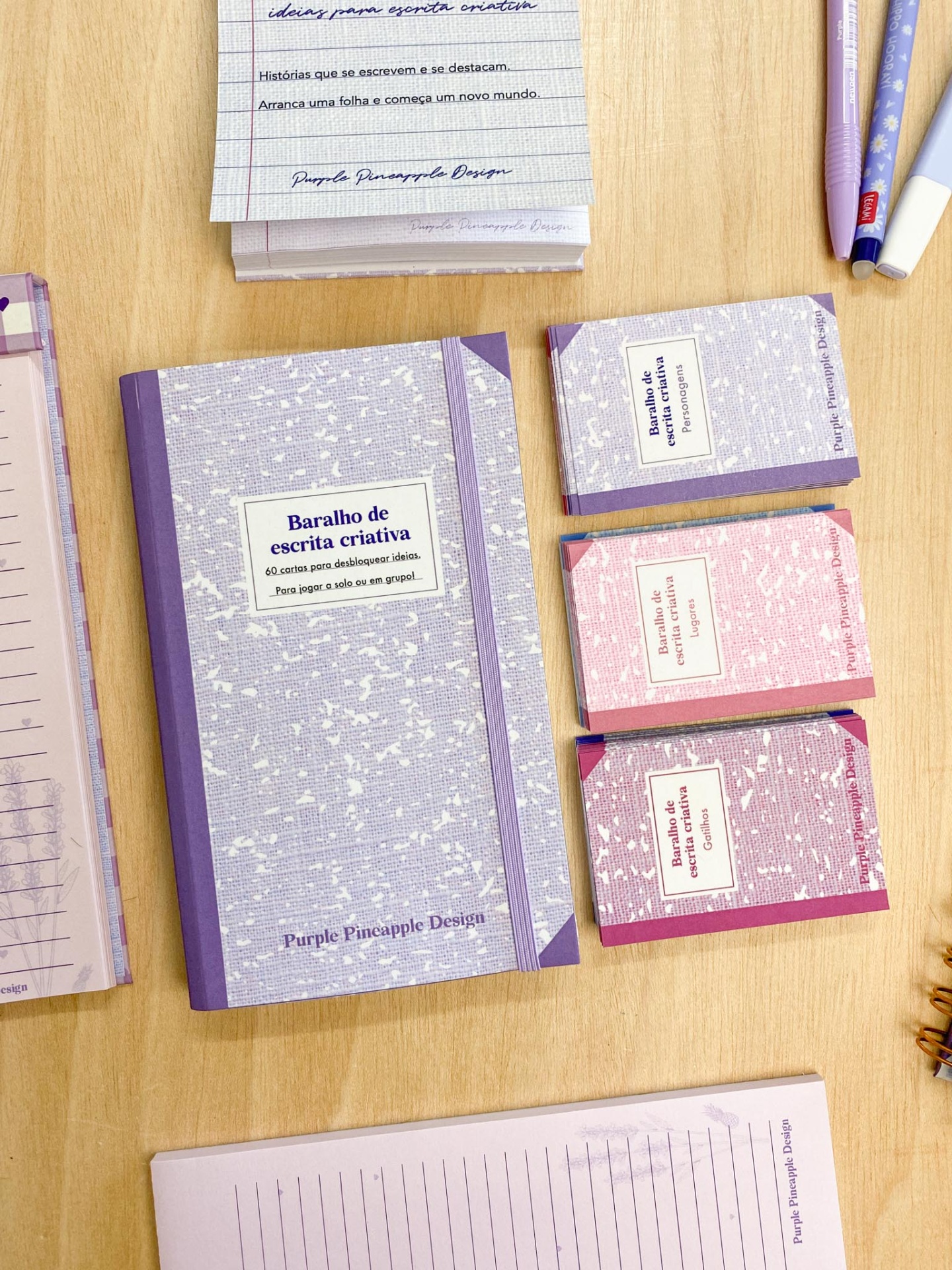 Baralho de escrita criativa - 60 cartas para desbloquear ideias