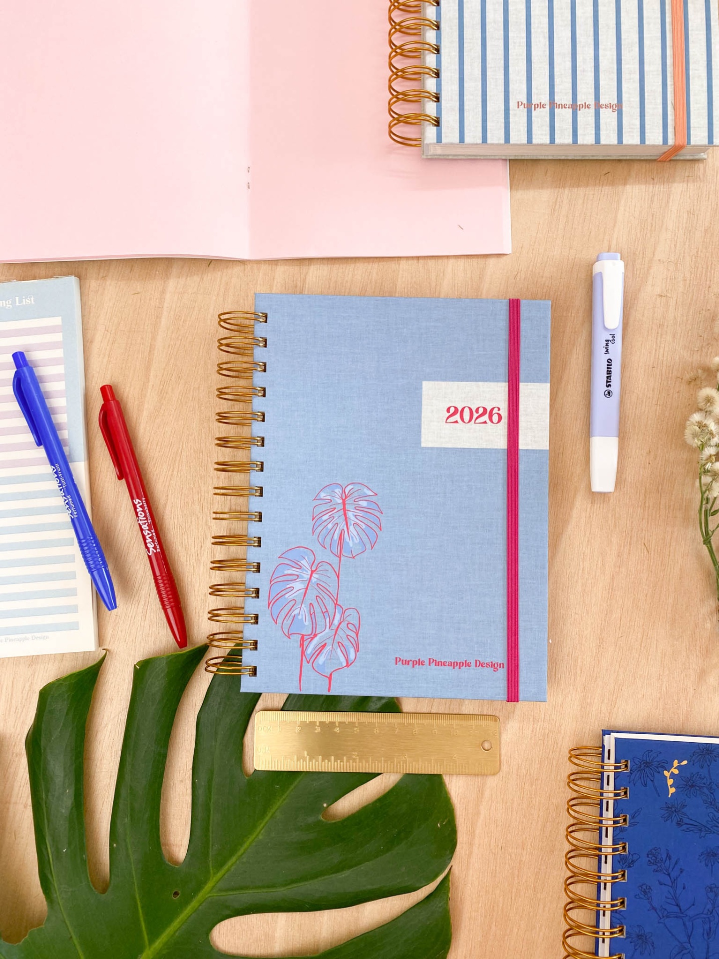 Agenda Semanal 2026 🌿 Azul Monstera