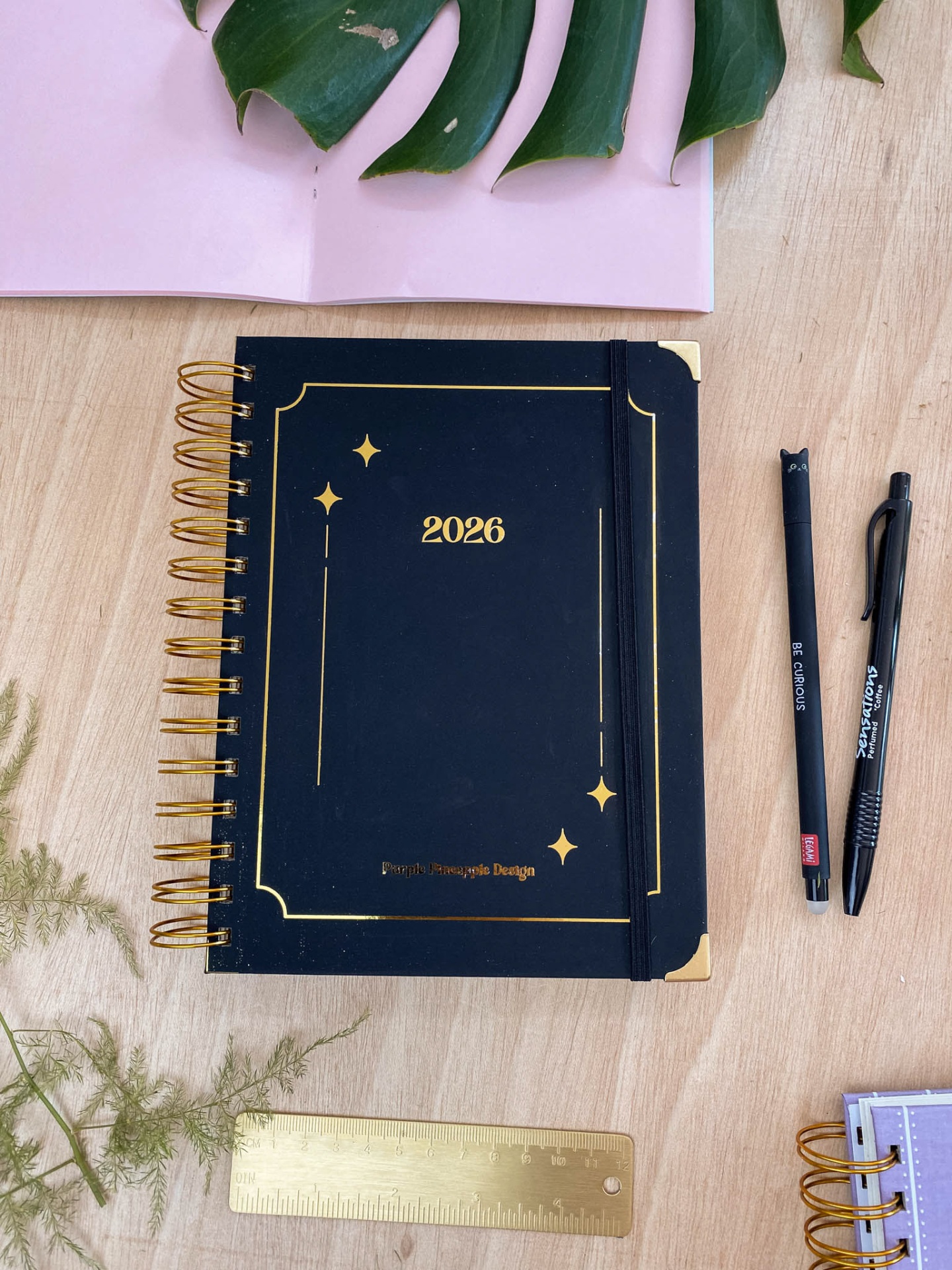 Agenda de Professor 2025/2026 ✨ Preta 🖤 A4 e A5