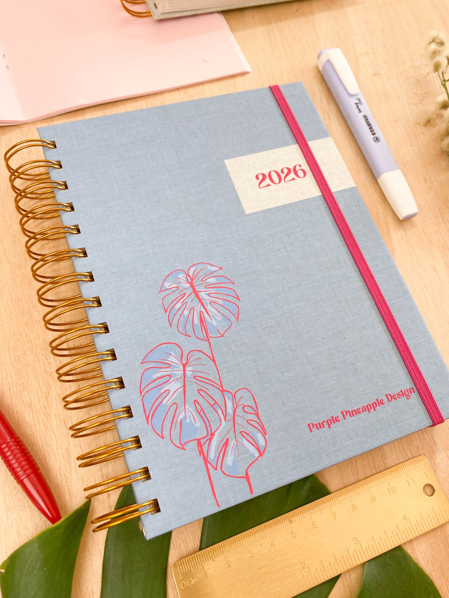 Agenda Semanal 2026 🌿 Azul Monstera